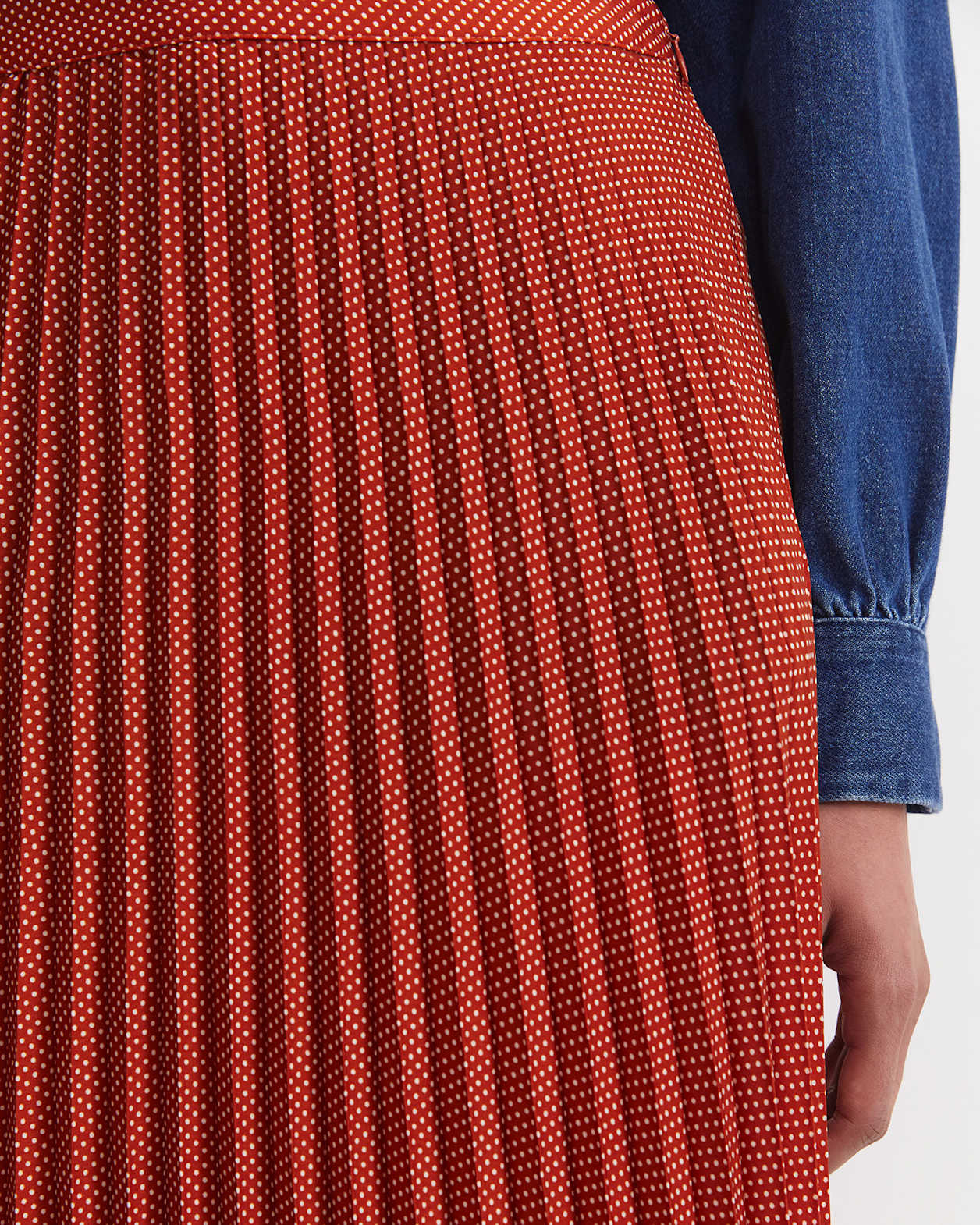 Megan Polka Dot Midi Skirt in MULTI