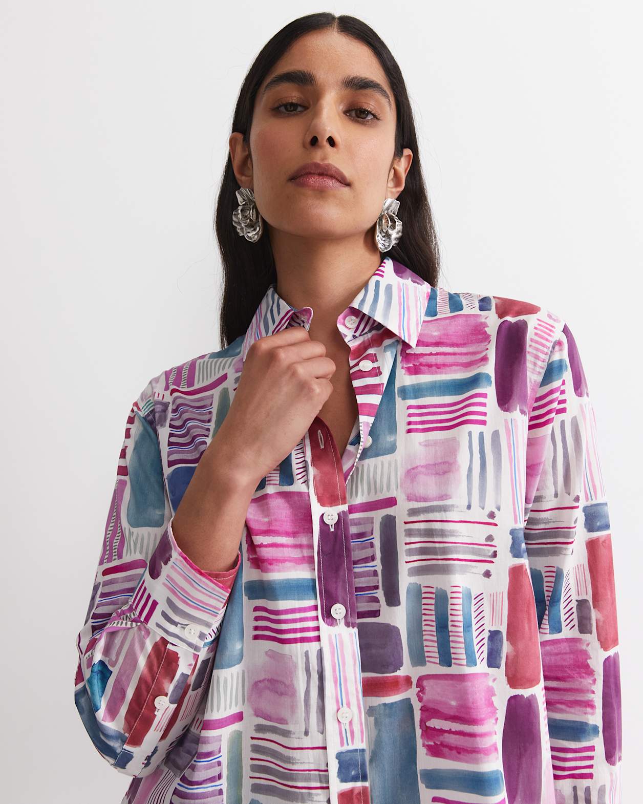 Construct Liberty Shirt in PINK MULTI