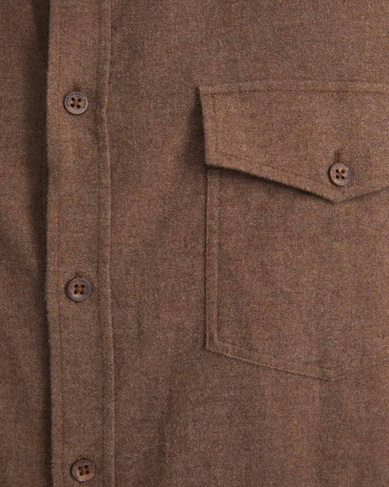 Jarron Long Sleeve Shirt in CAFE MELANGE