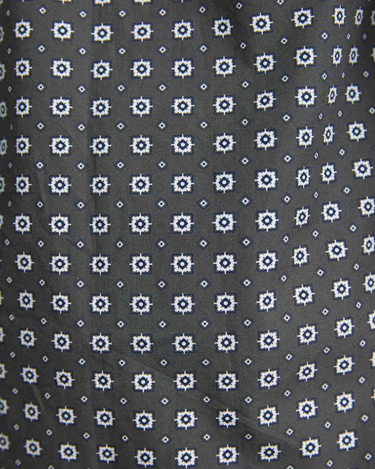 William Long Sleeve Print Shirt in KHAKI