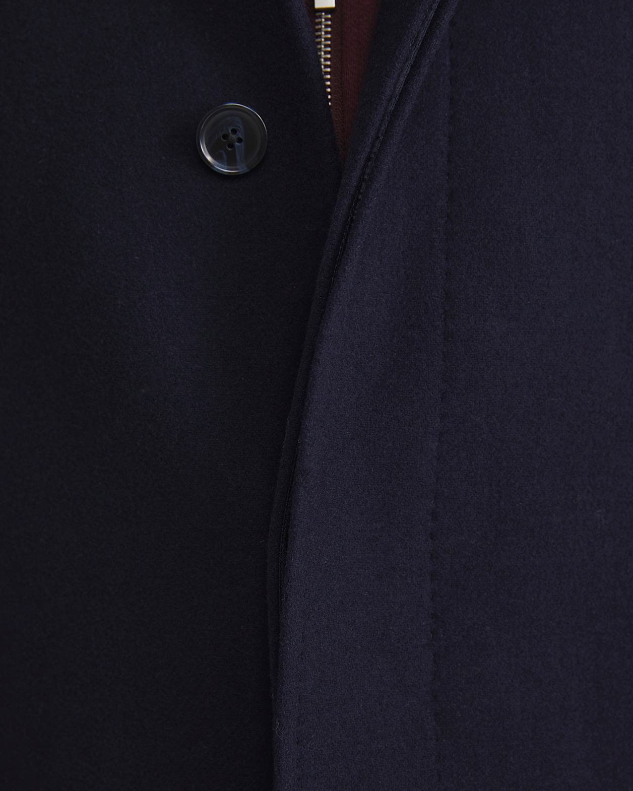 Micah Wool Blend Coat in NAVY