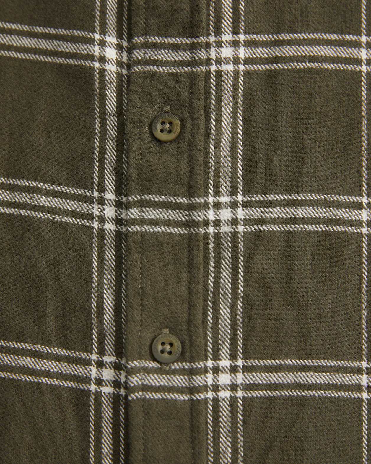 Davis Long Sleeve Check Shirt in KHAKI