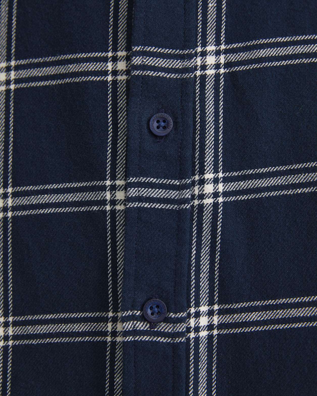 Davis Long Sleeve Check Shirt in NAVY
