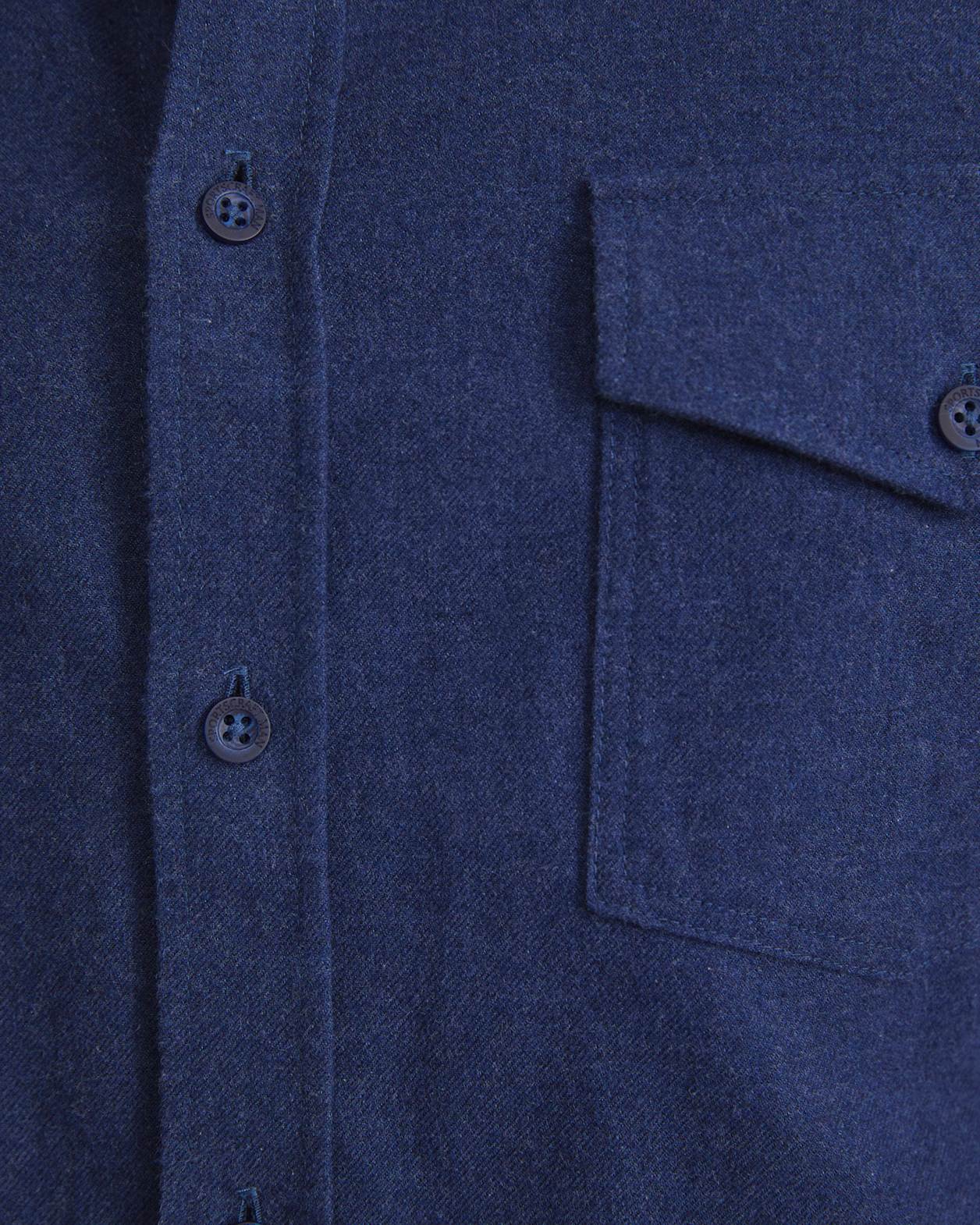 Jarron Long Sleeve Shirt in NAVY MELANGE