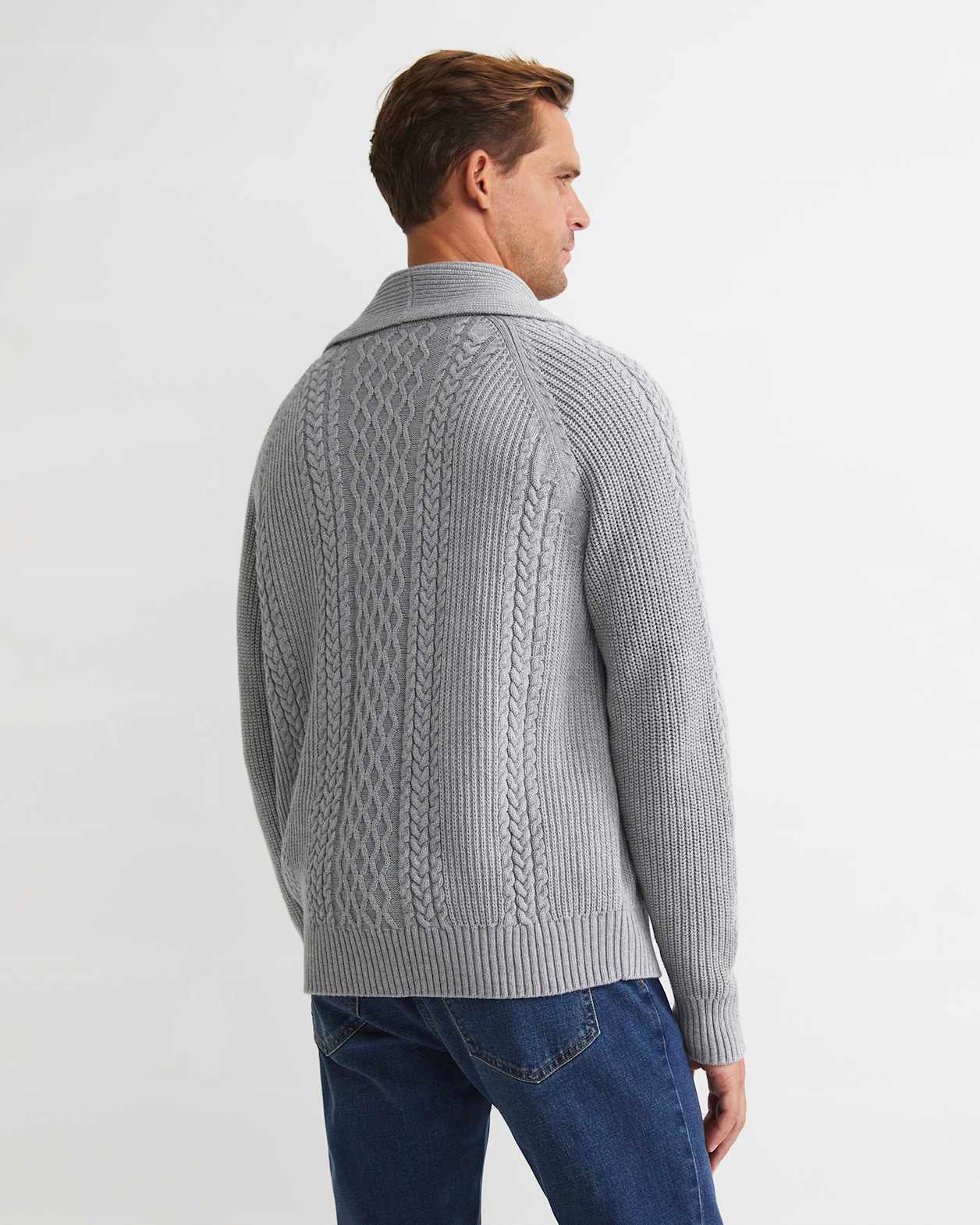 Joshua Cable Cardigan in GREY