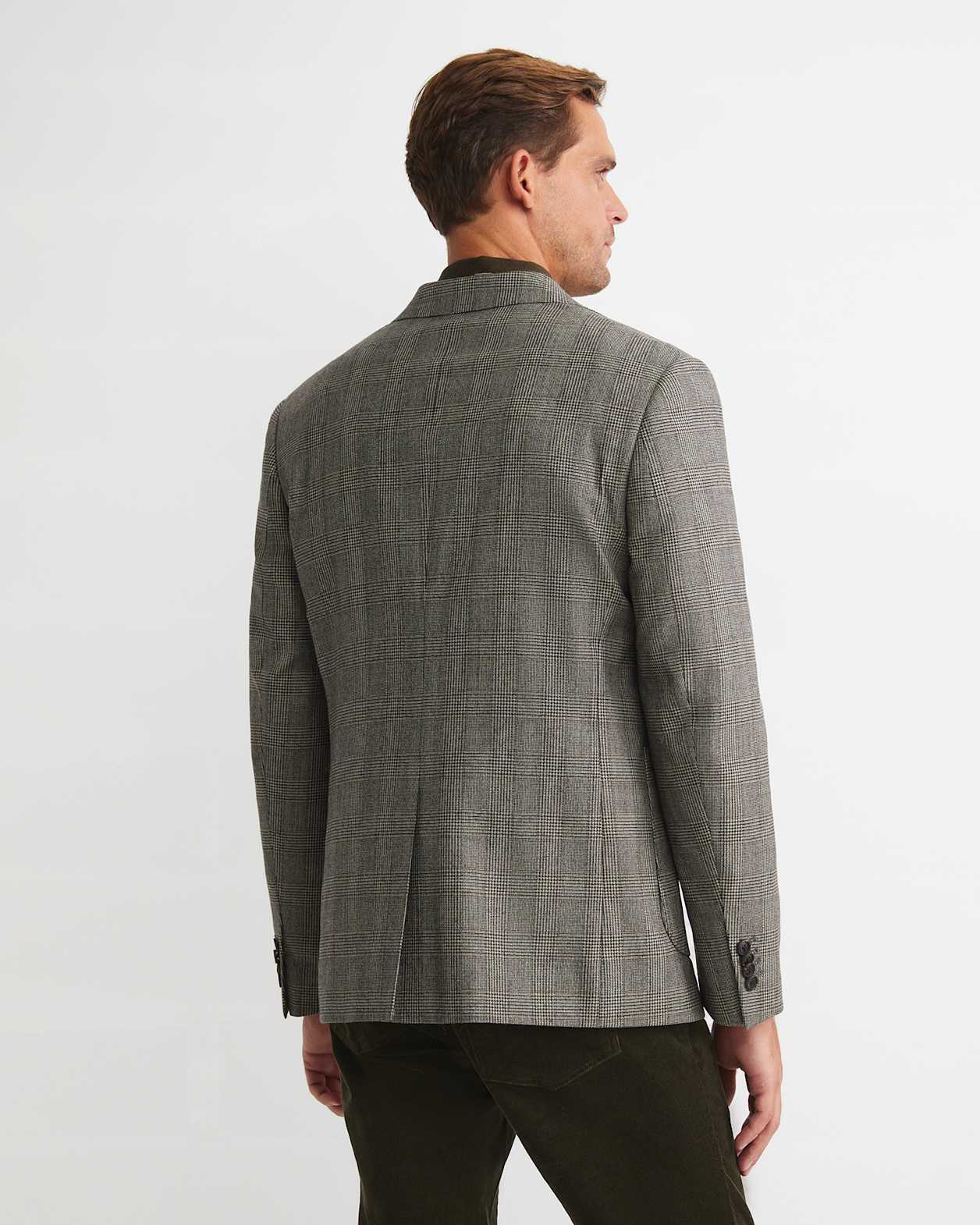 Tilbury Check Item Jacket in BROWN/NATURAL