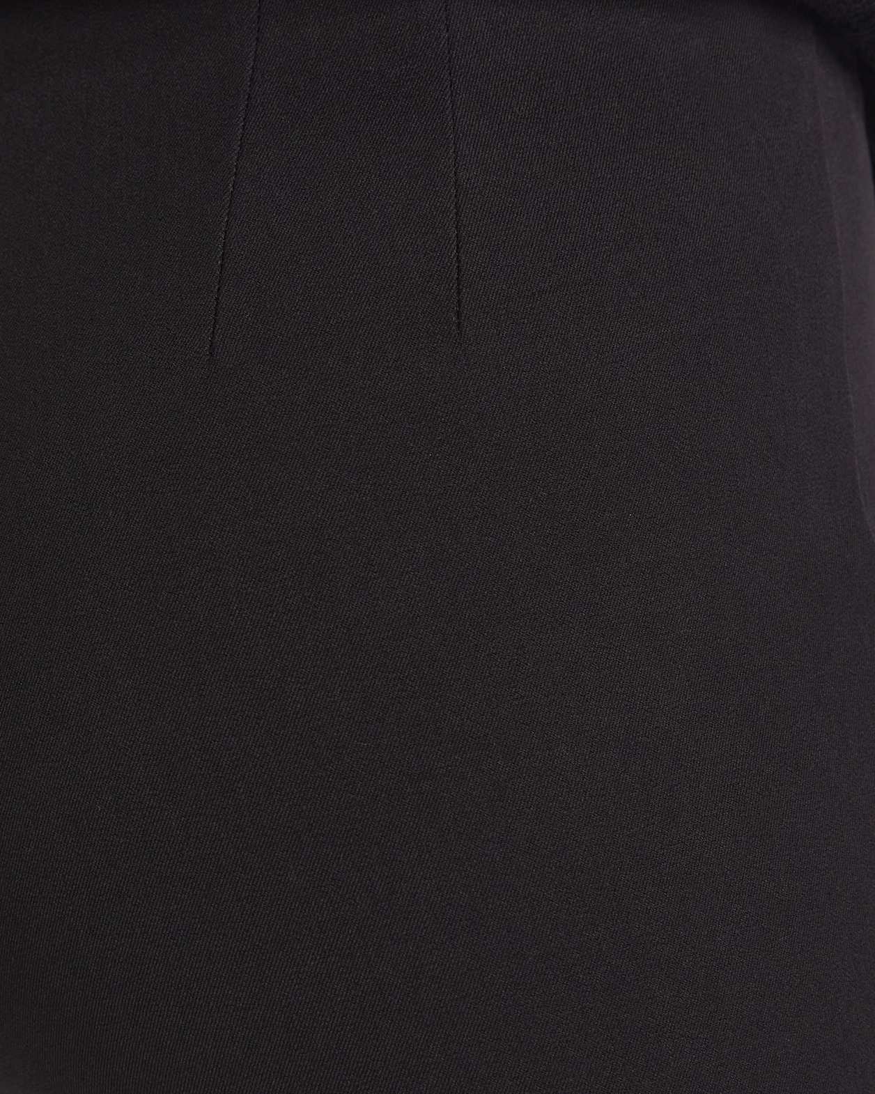 Felicity Flat Front Slim Pant in BLACK