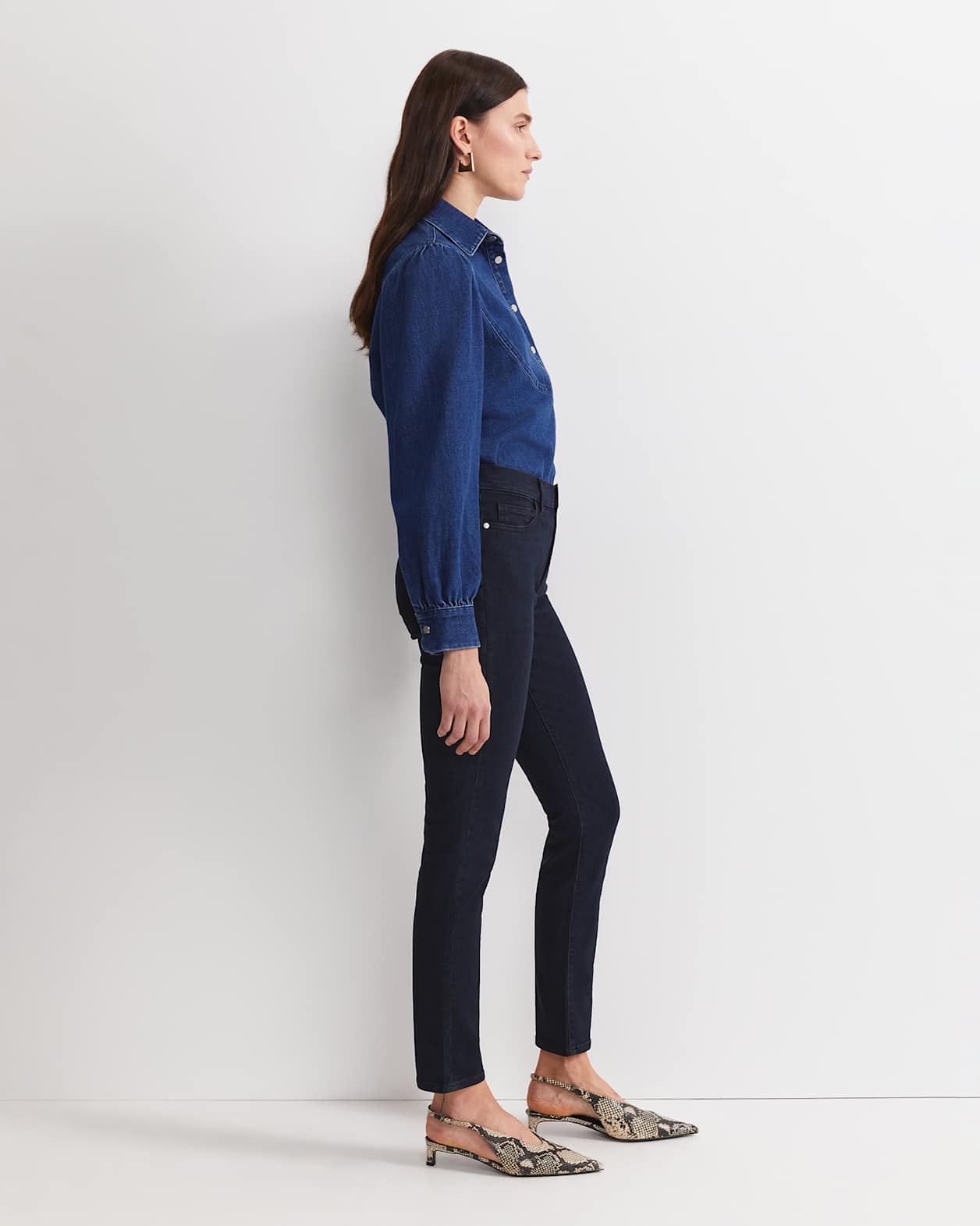 Jackie High Waist Skinny Jean in DARK WASH