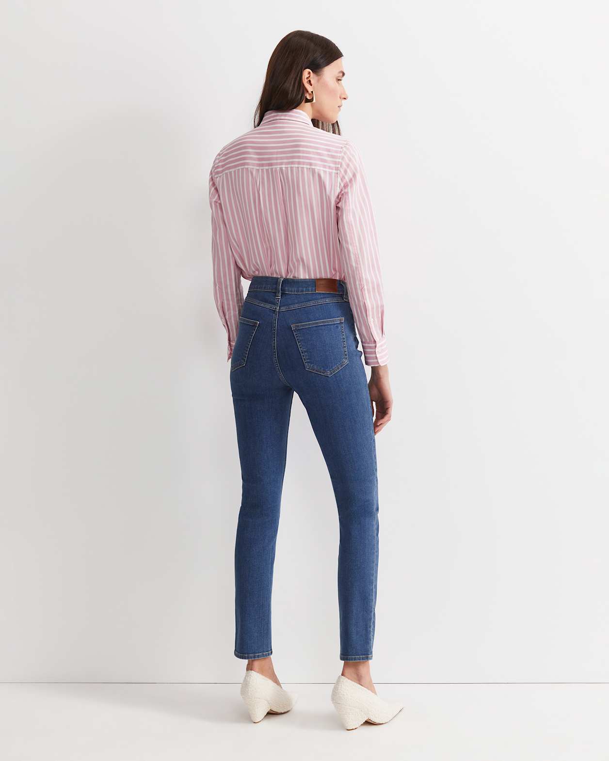 Jackie High Waist Skinny Jean in MID WASH