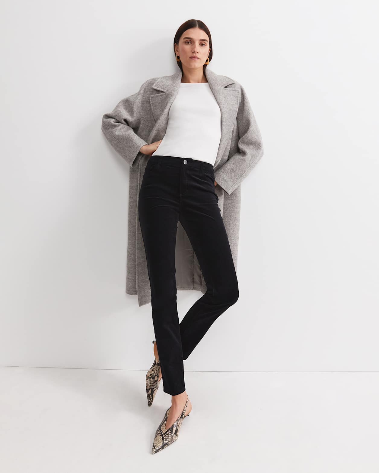 Cleo Velvet Pant in BLACK