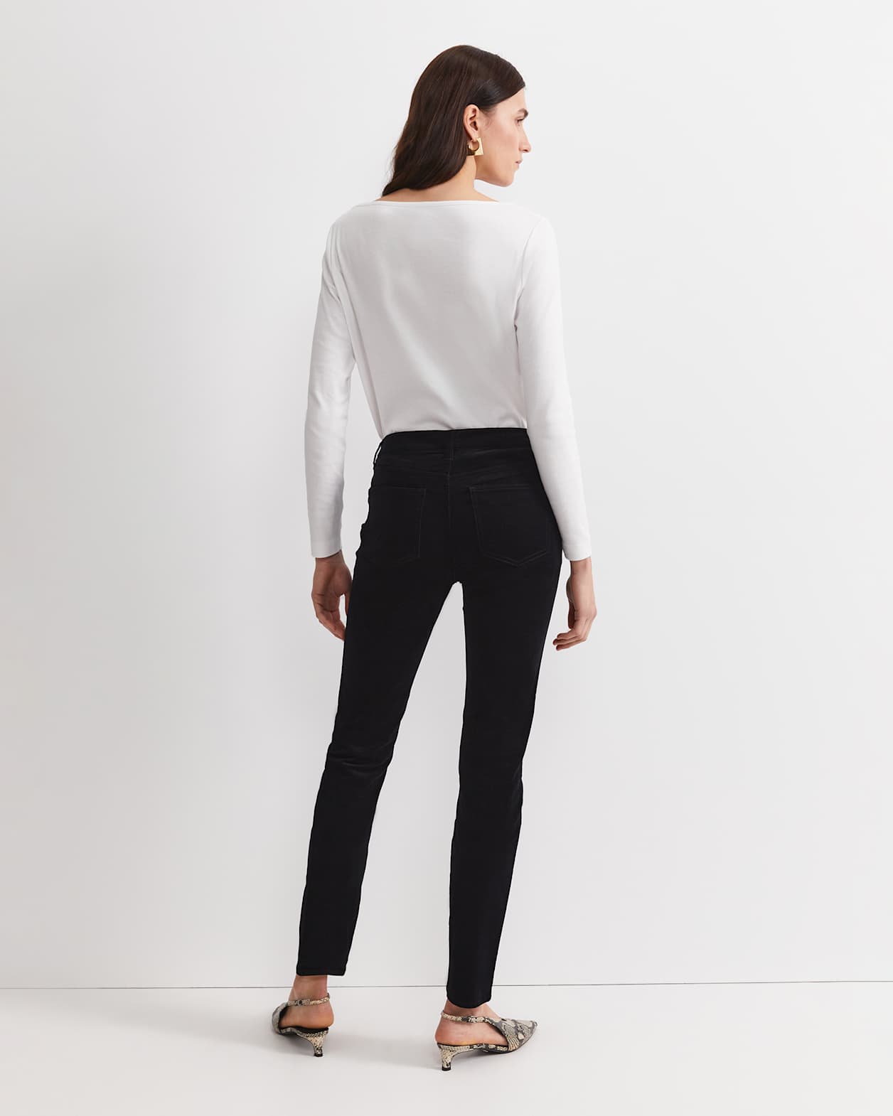 Cleo Velvet Pant in BLACK