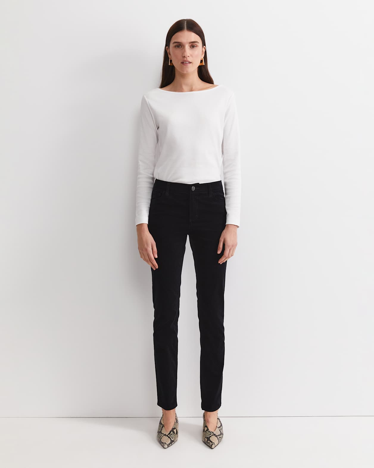 Cleo Velvet Pant in BLACK