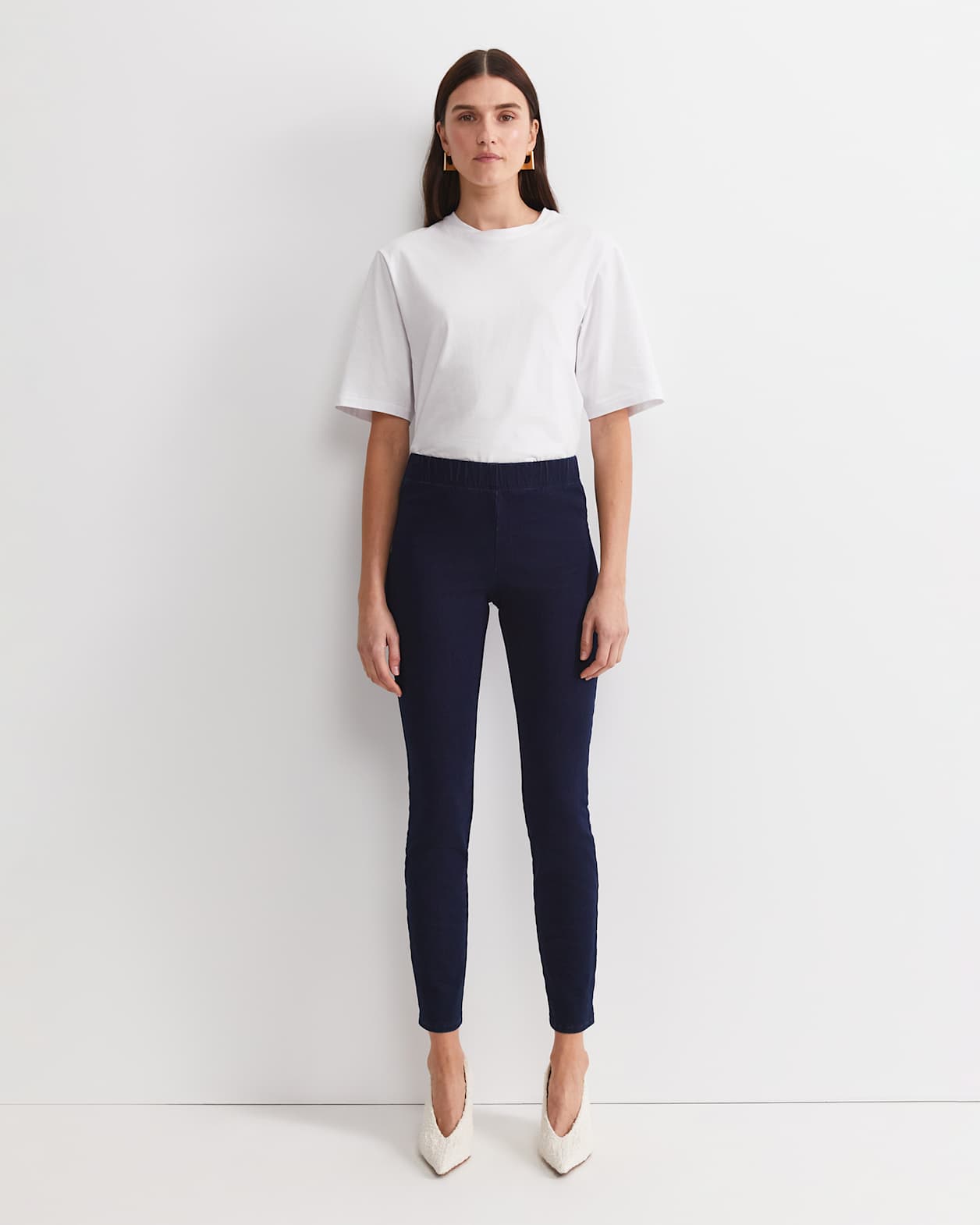 Felicity Denim Pull On Pant in INDIGO
