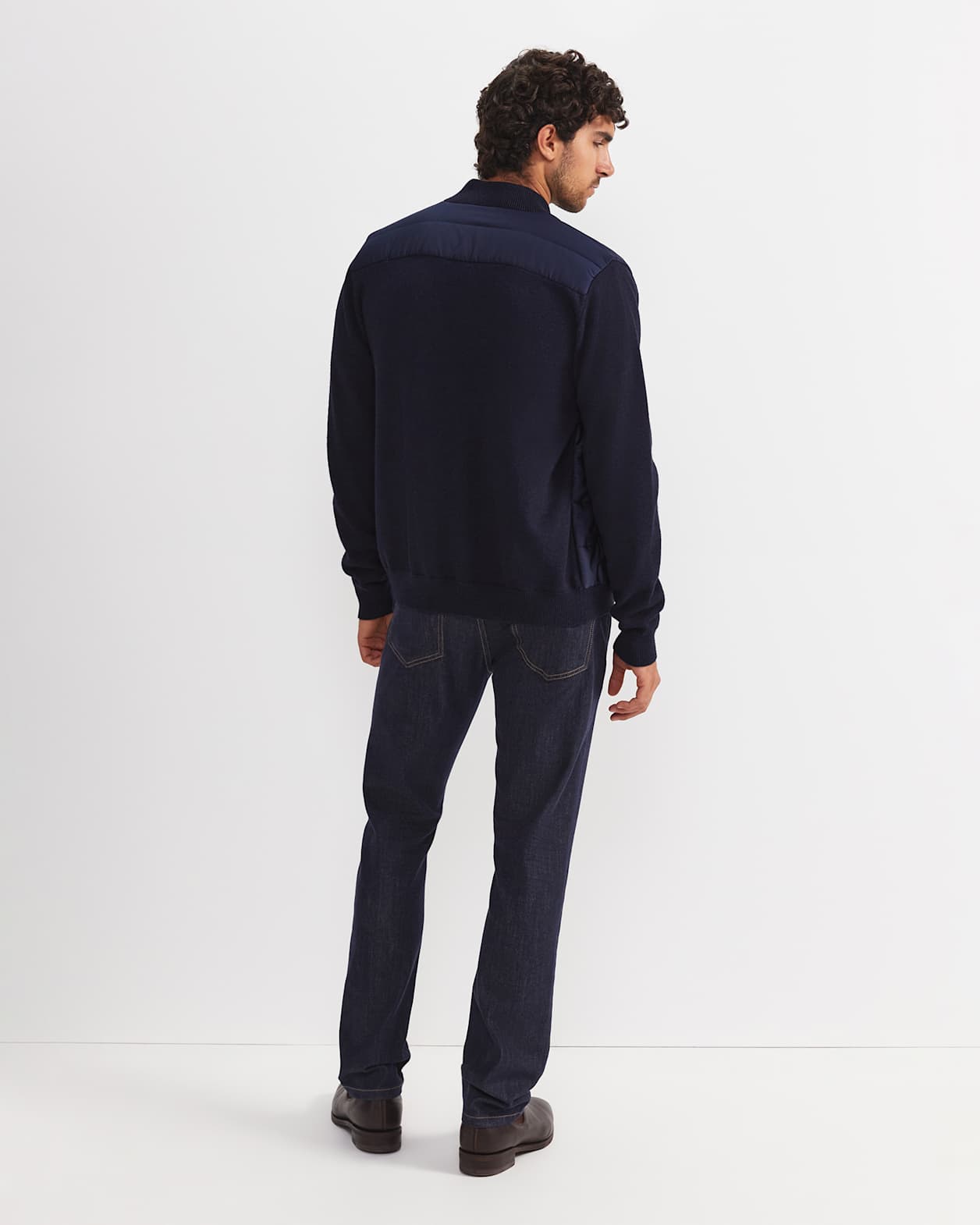 Arthur Hybrid Jacket in NAVY