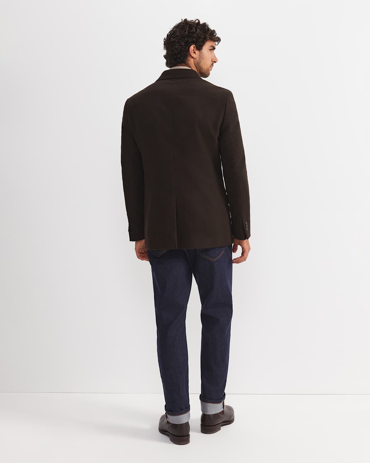 Moleskin Item Jacket in COFFEE BEAN