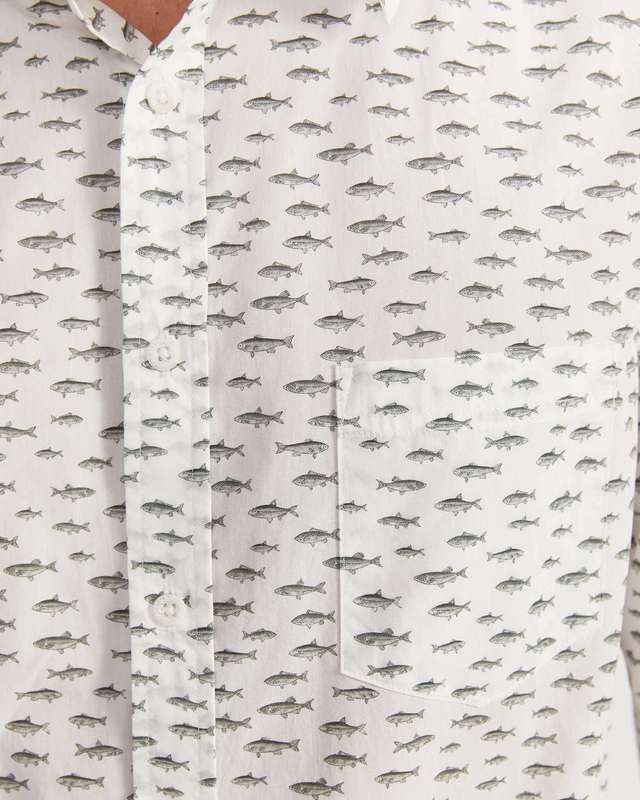 Gavin Long Sleeve Liberty Shirt in WHITE/MULTI