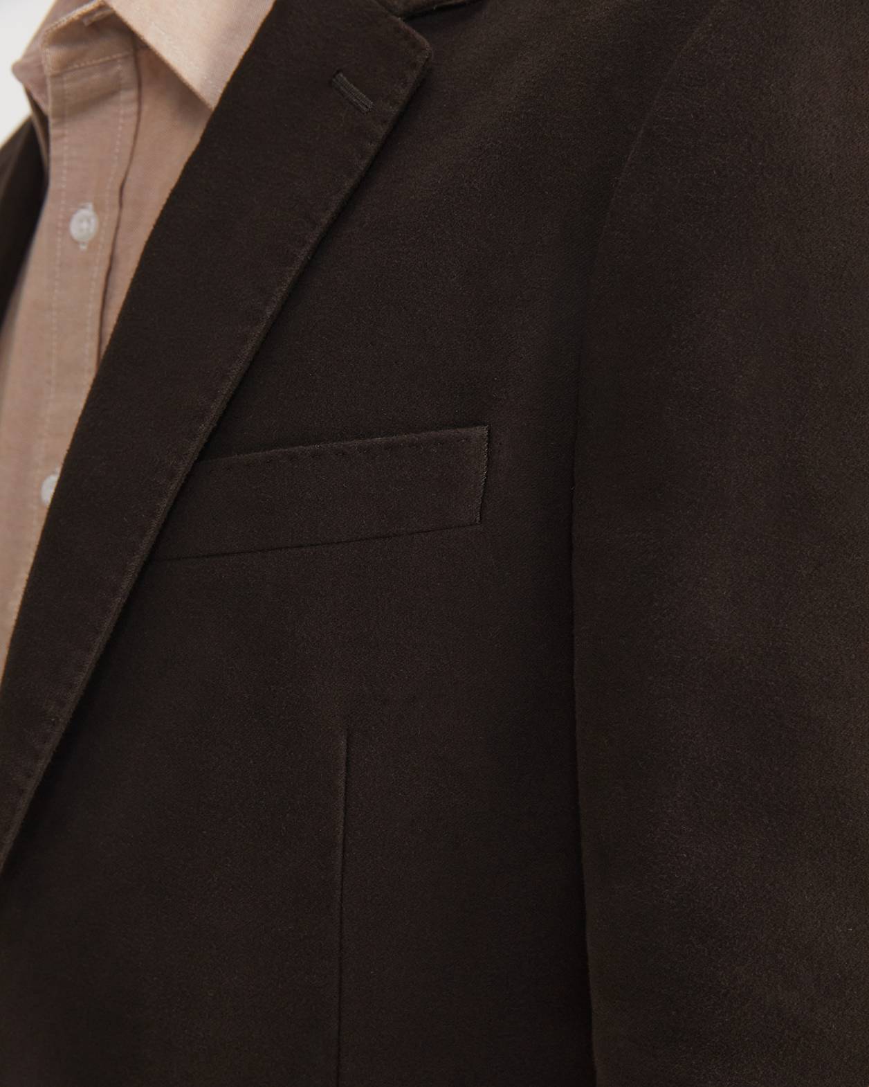 Moleskin Item Jacket in COFFEE BEAN