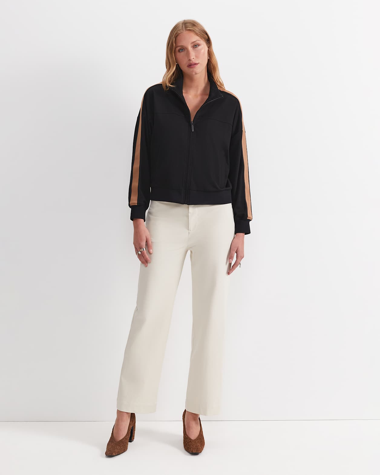 Felicity Straight Leg Pant in BONE