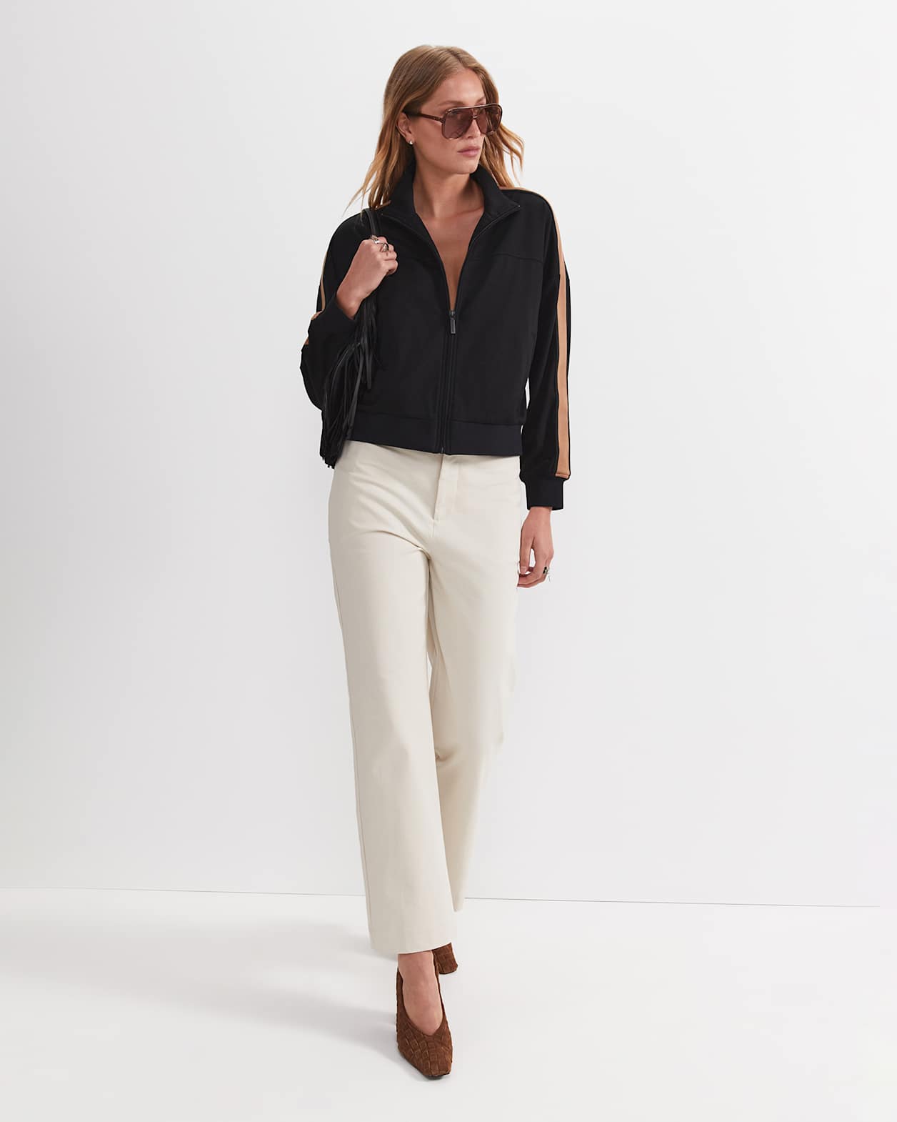 Felicity Straight Leg Pant in BONE