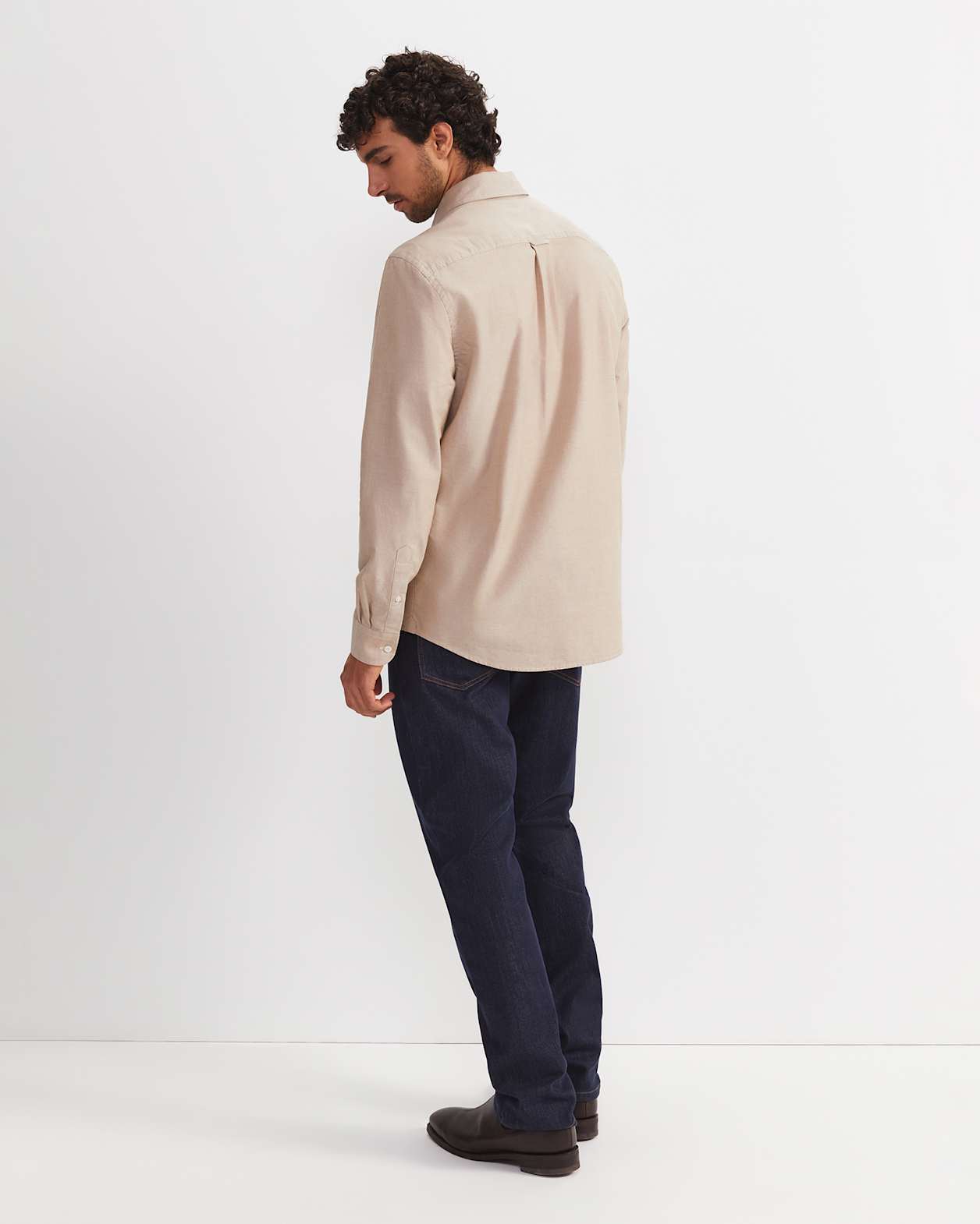 Oxford Long Sleeve Shirt in MINK