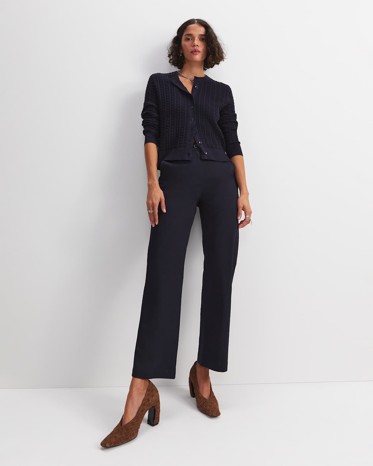 Laura Straight Chino Pant in NAVY