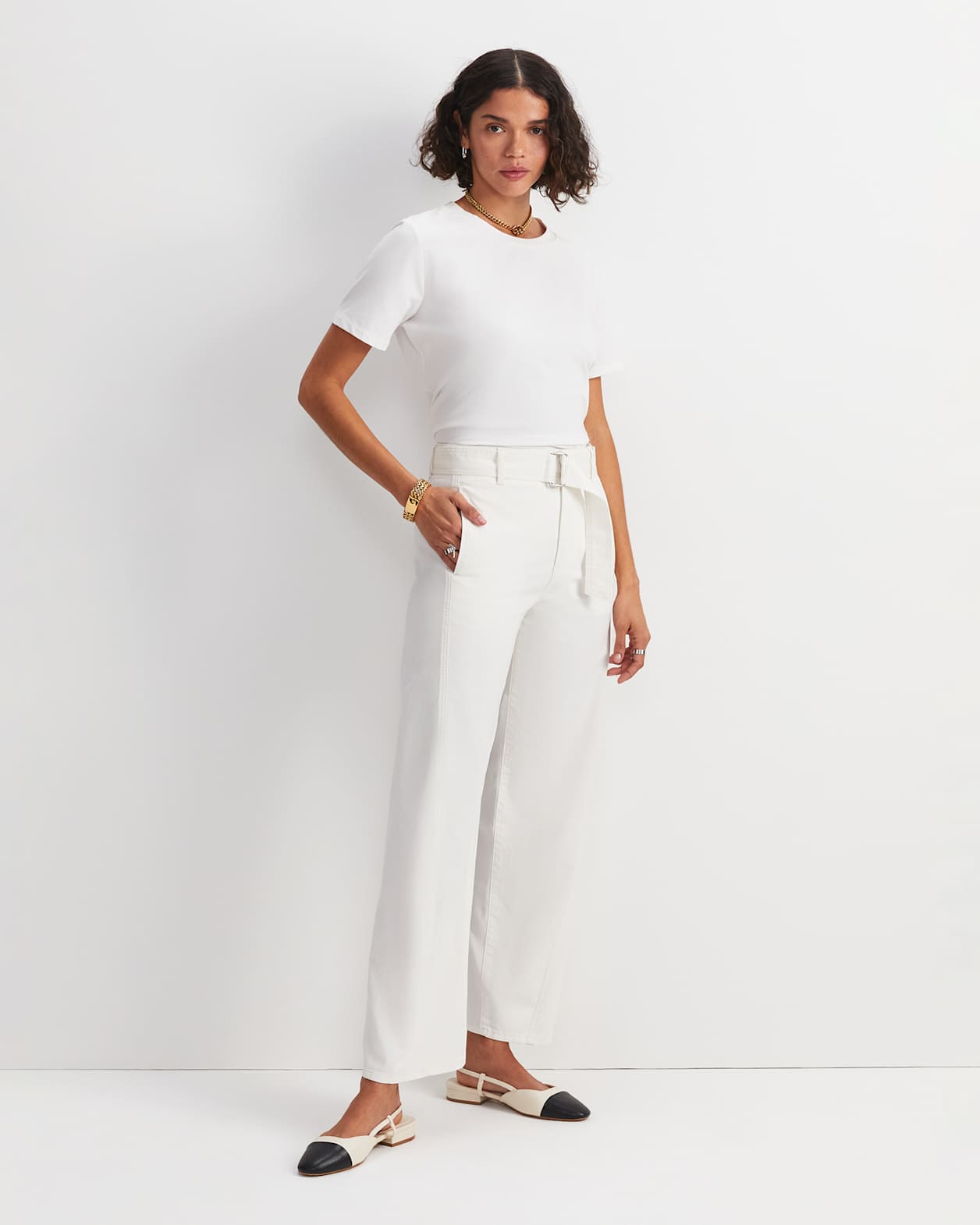 Montana Belted Jean in OFF WHITE