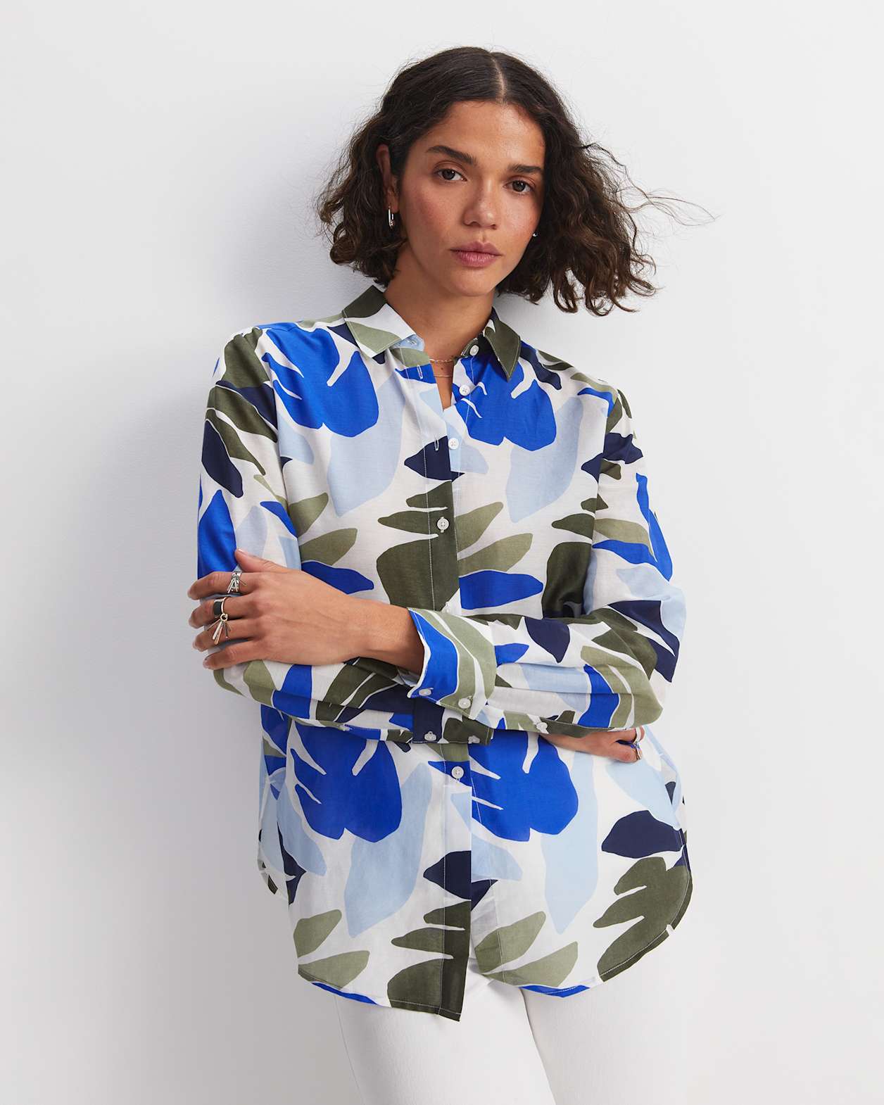 Ivy Cotton Silk Shirt in MULTI