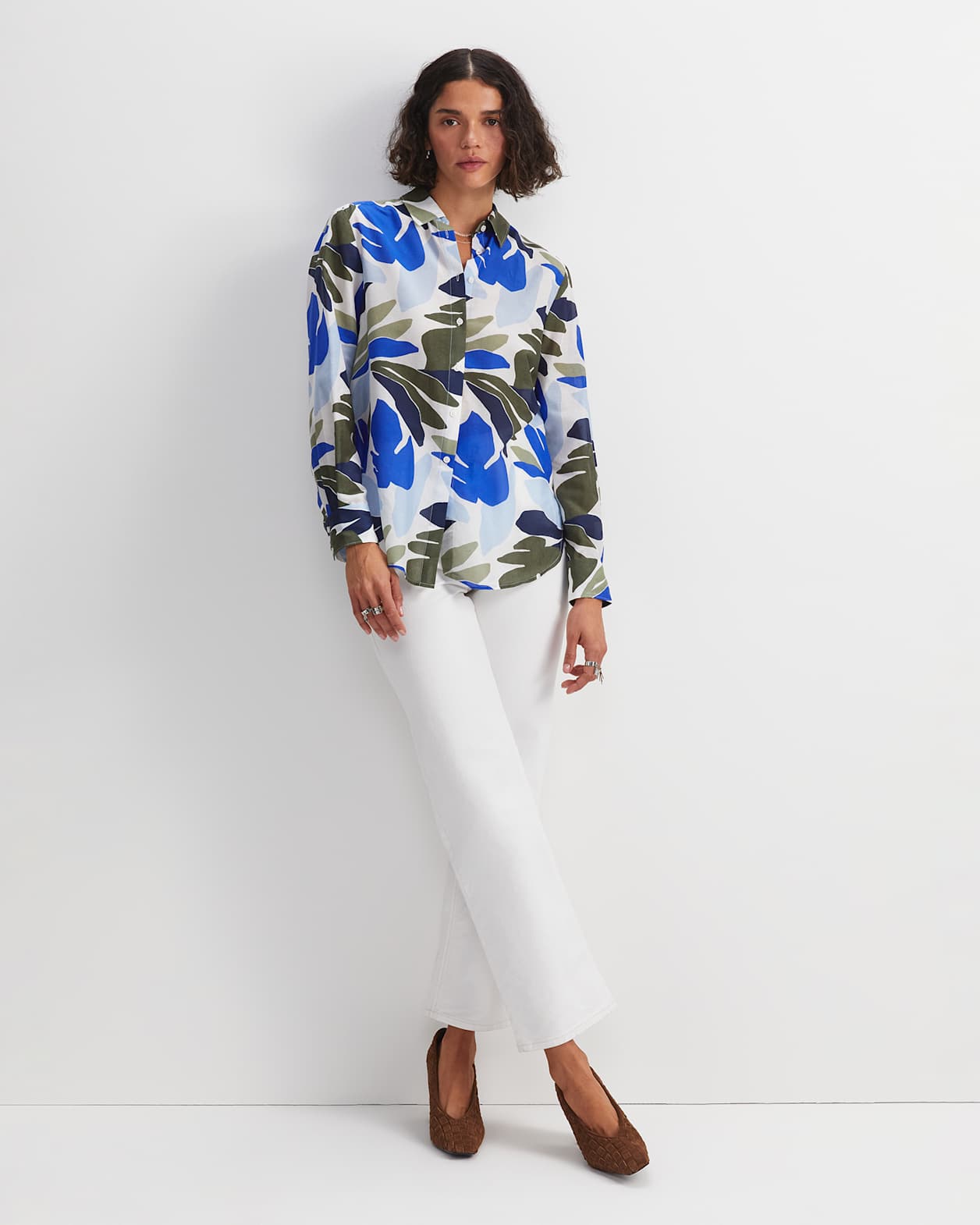 Ivy Cotton Silk Shirt in MULTI