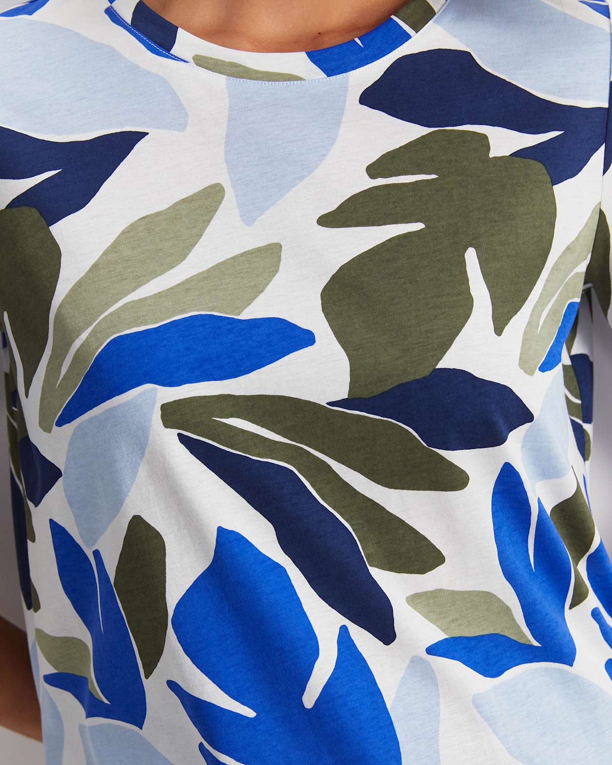 Ivy Mercerised Cotton Tee in MULTI