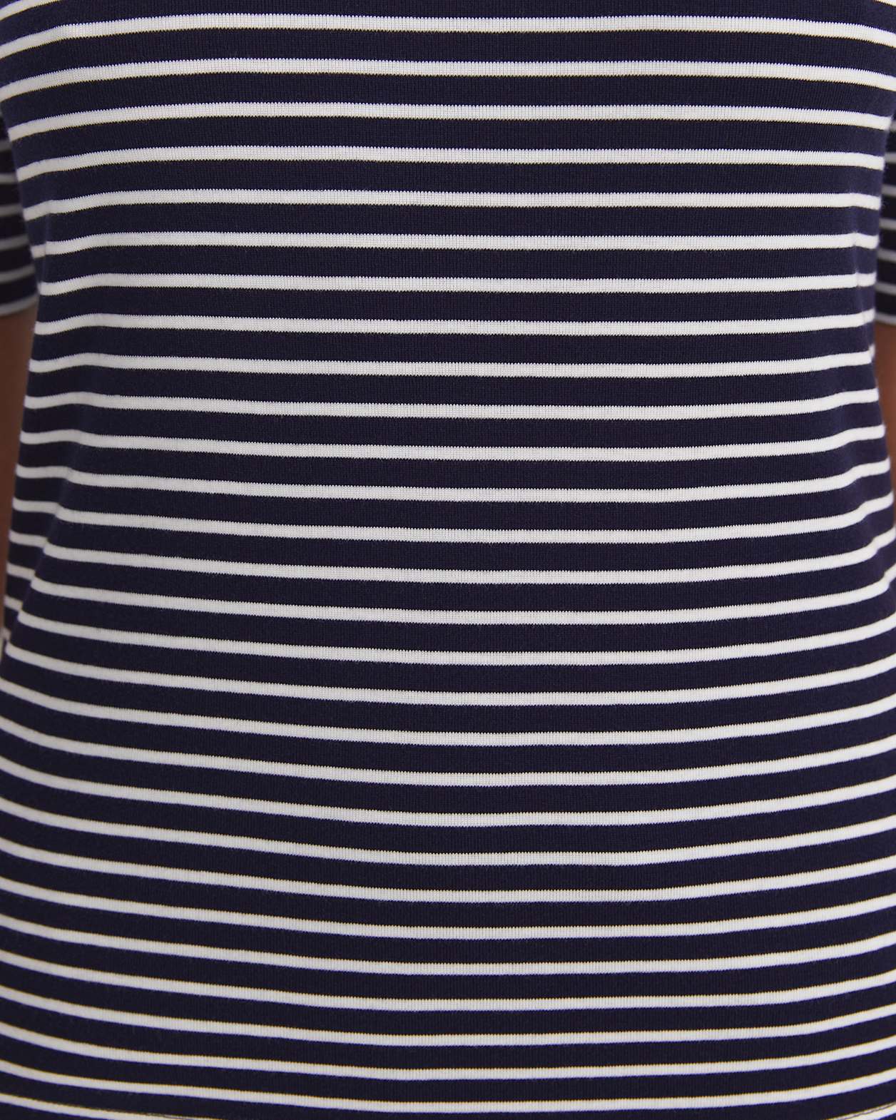 Heidi Boat Neck Half Sleeve Tee in NAVY/WHITE