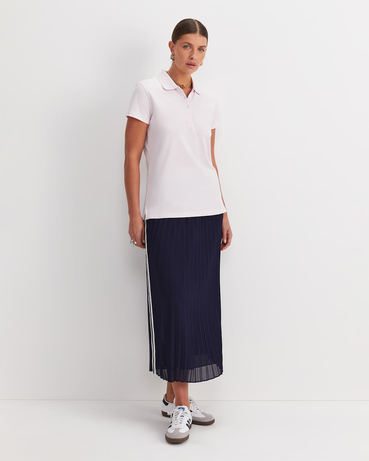 Jolene Pique Polo in SOFT PINK