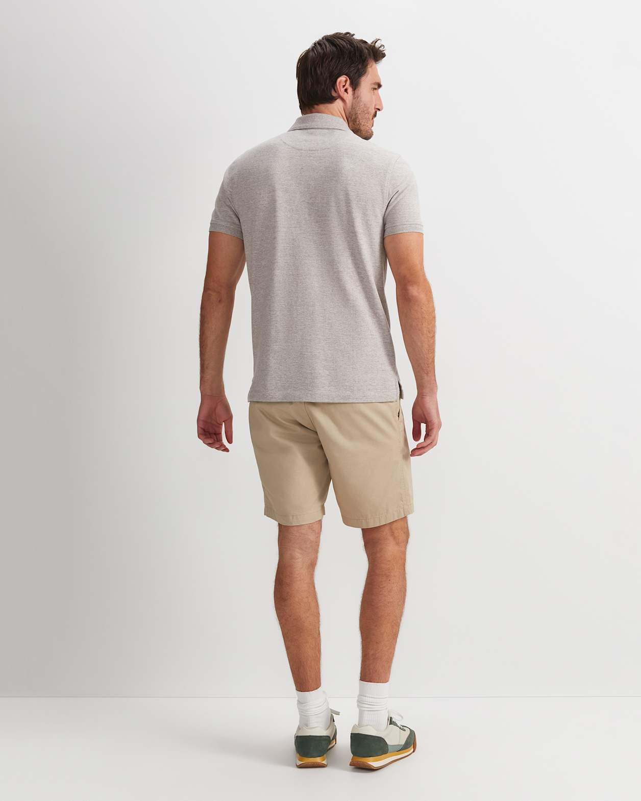 SC Melange Pique Polo in WHEAT