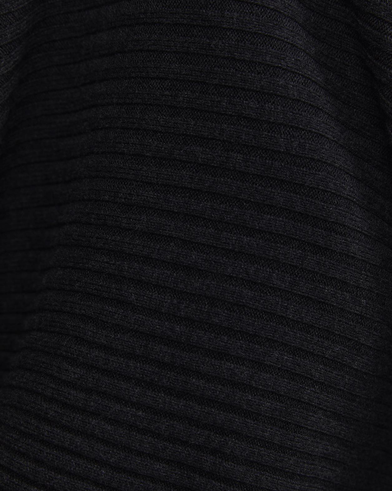 Cassie Knit Poncho in BLACK