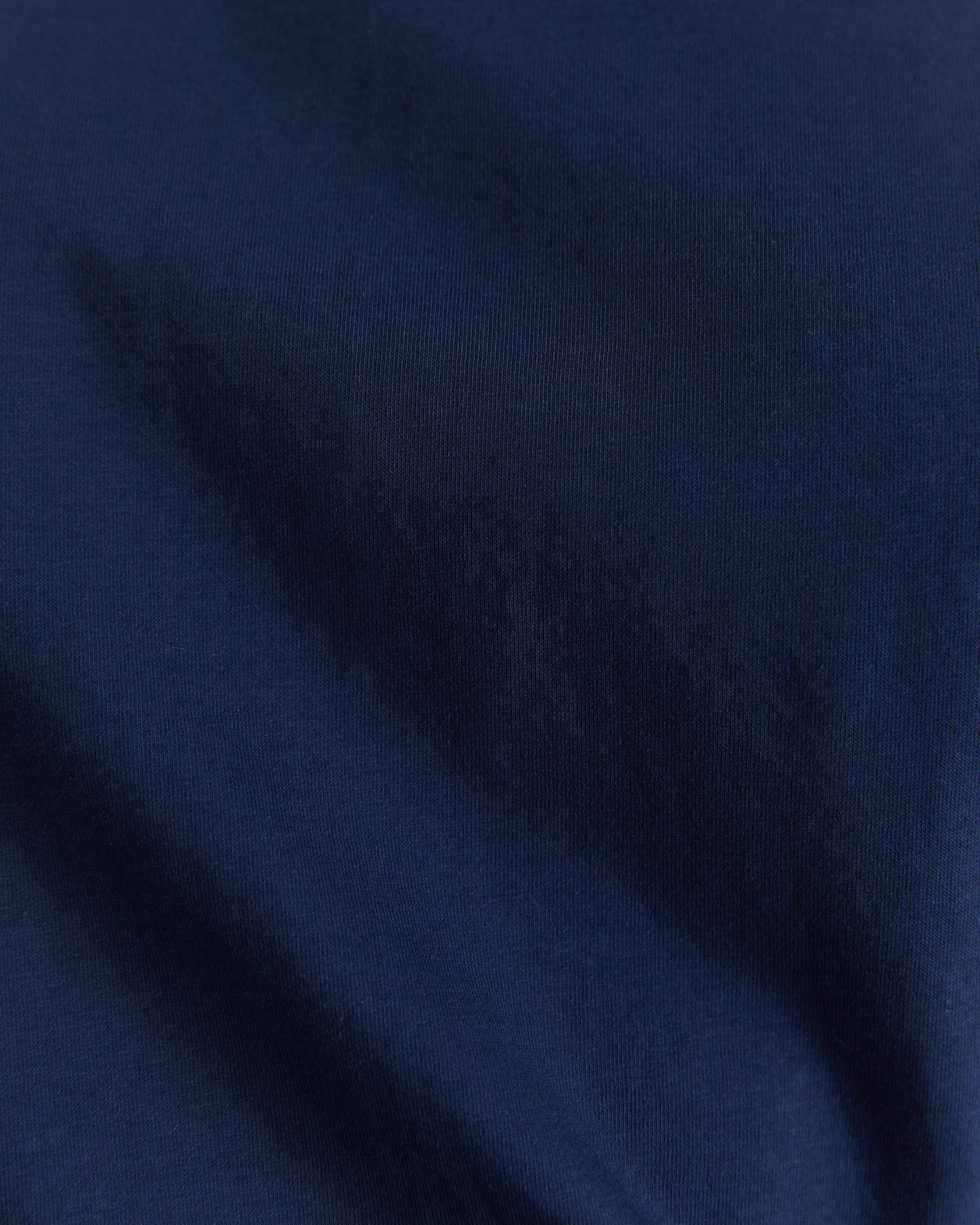 Mercerised Cotton Short Sleeve Tee in NAVY