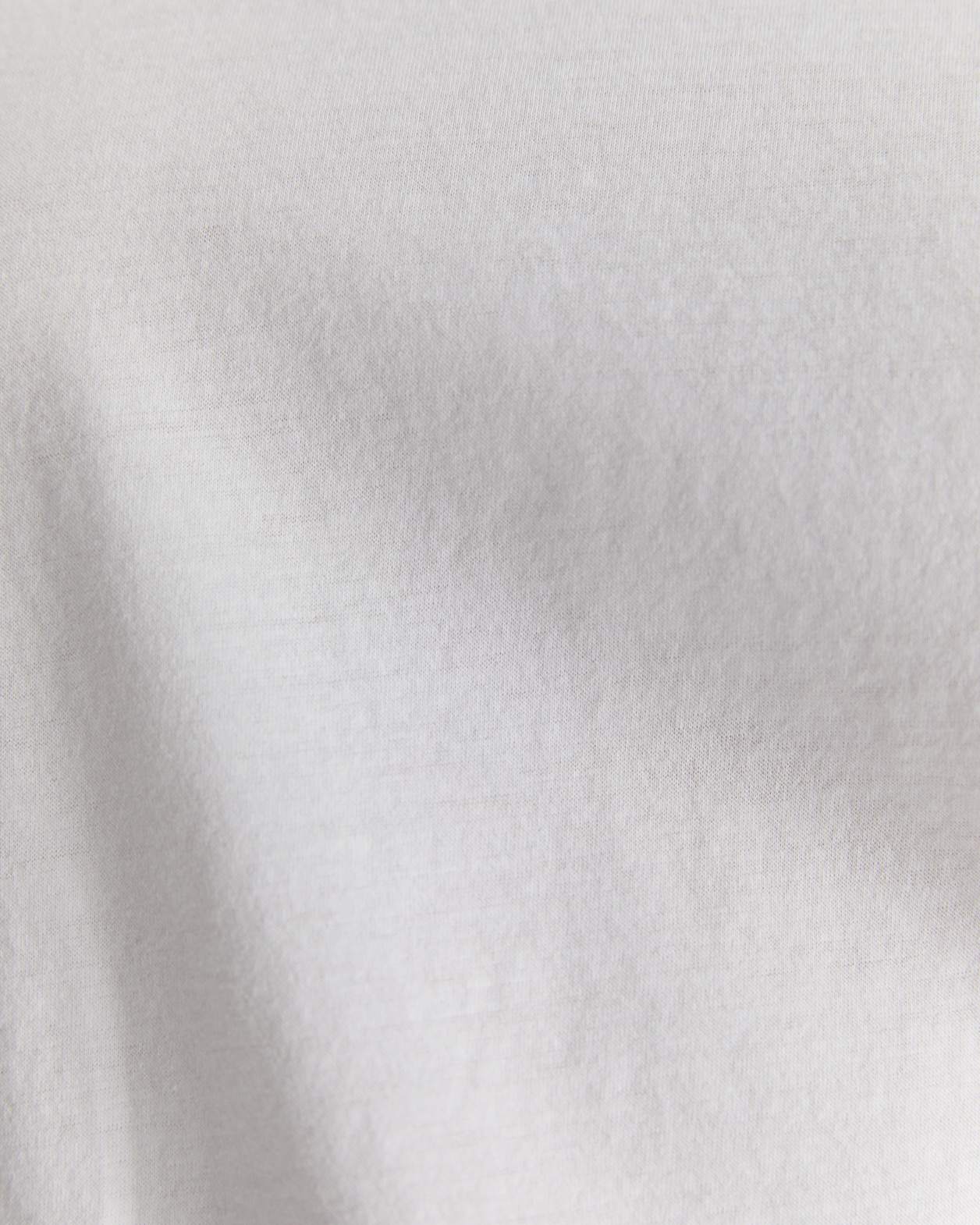 Mercerised Cotton Short Sleeve Tee in WHITE