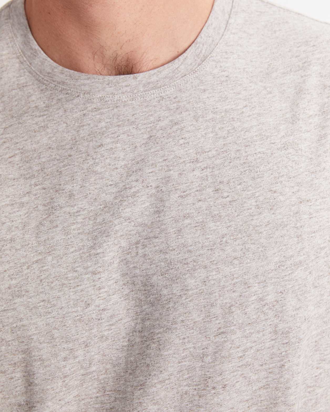 Supersoft Melange Tee in FAWN