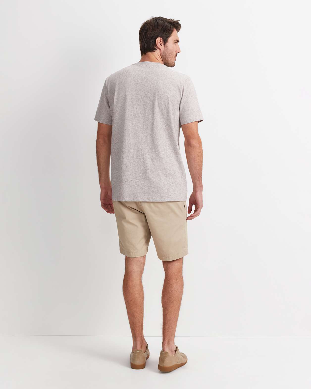 Supersoft Melange Tee in FAWN