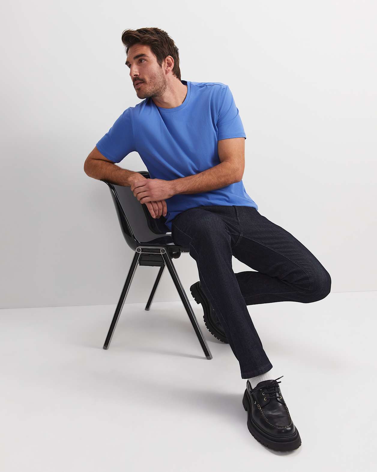 Supersoft Tee in STEEL BLUE