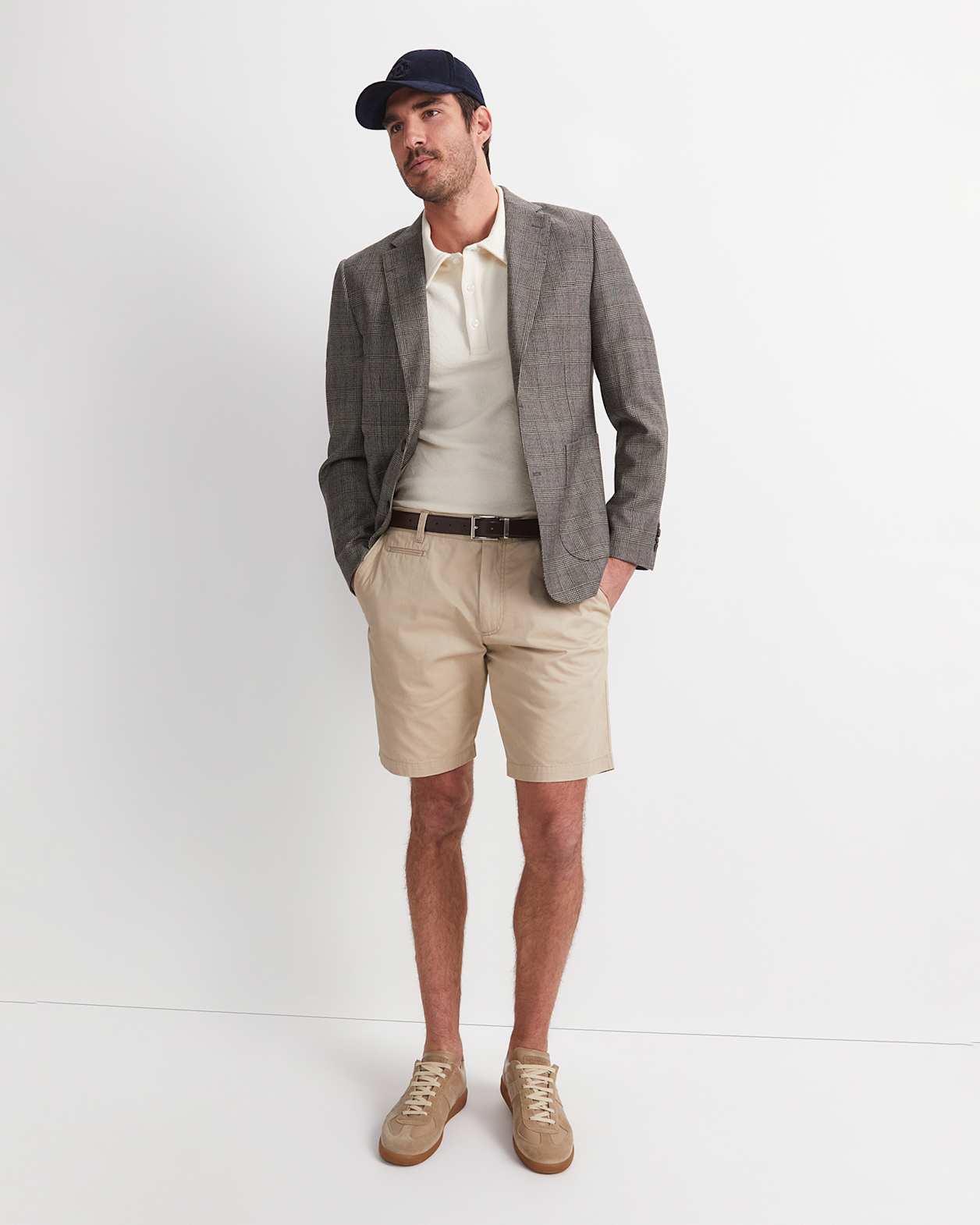 Crosby Textured Polo in MILK