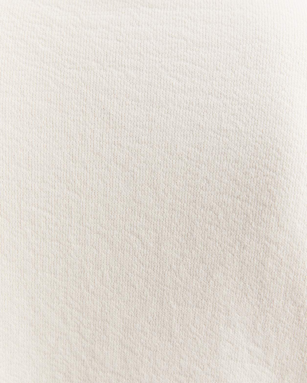 Crosby Textured Polo in MILK