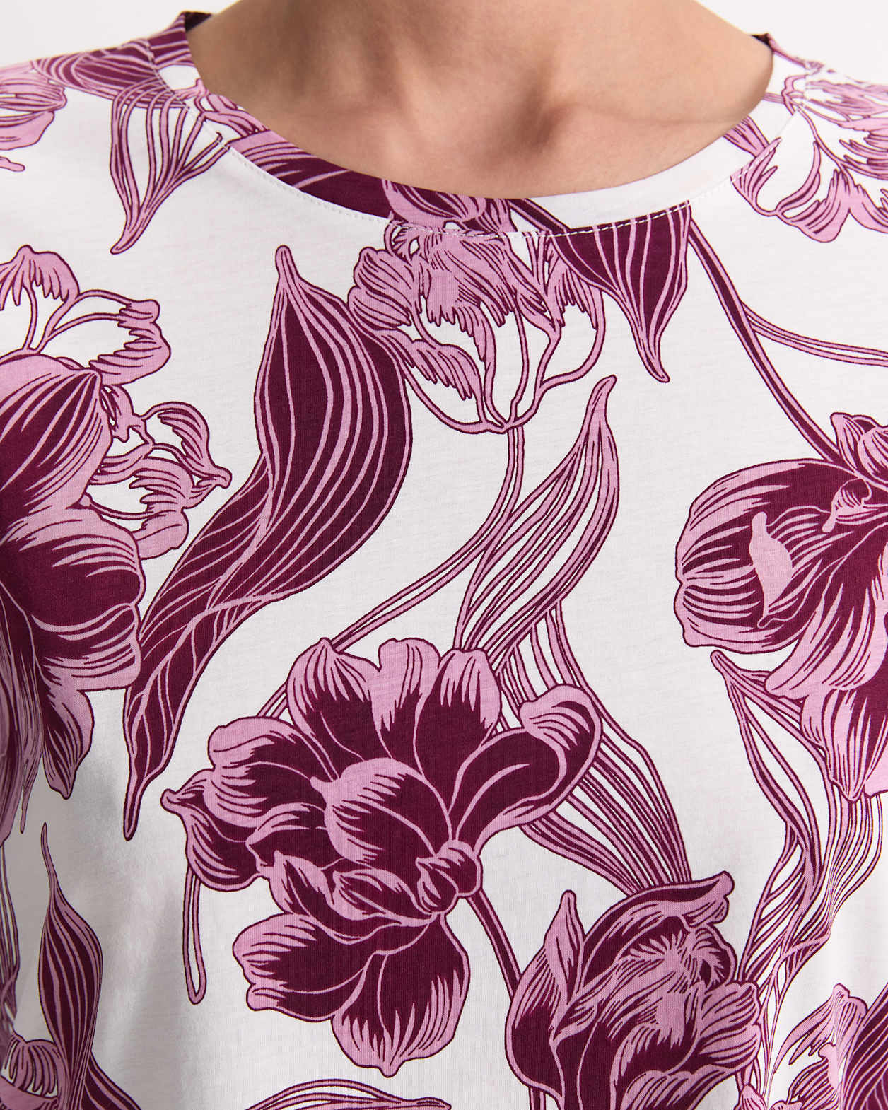 Zinnia Mercerised Tee in MULTI