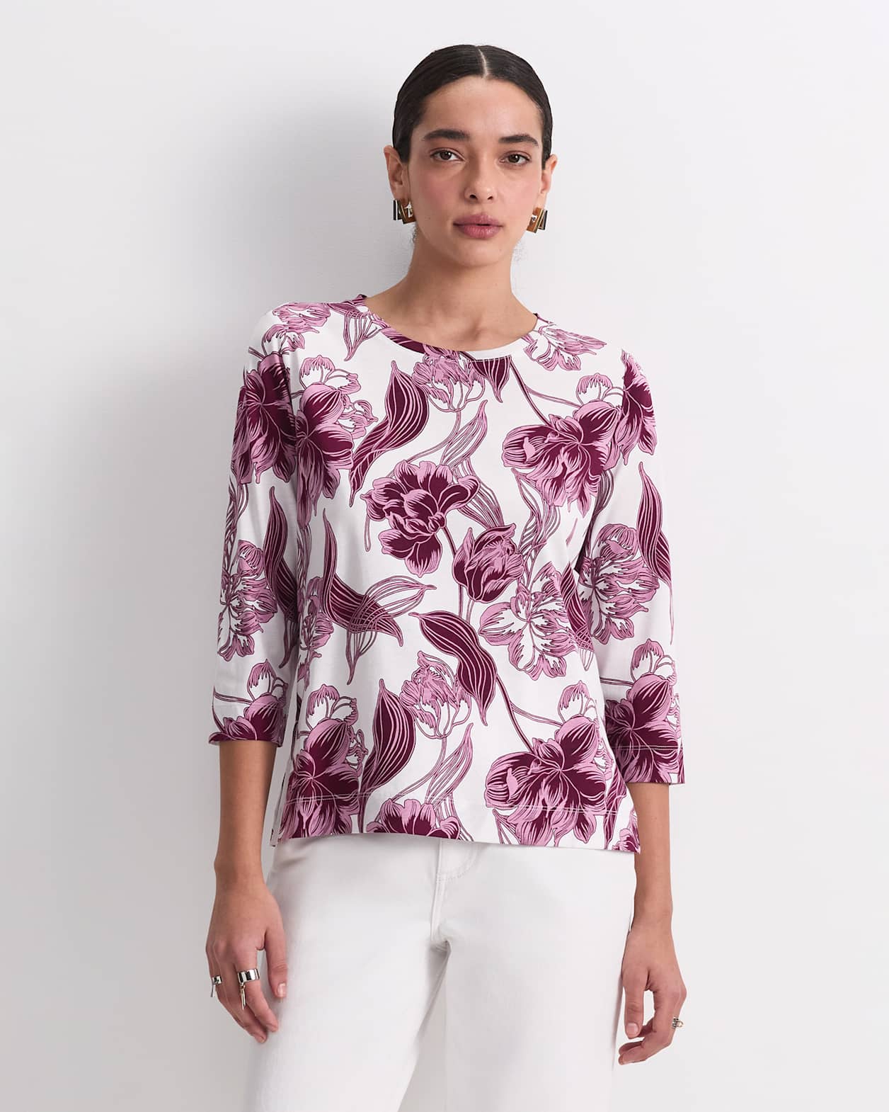 Zinnia Mercerised Tee in MULTI
