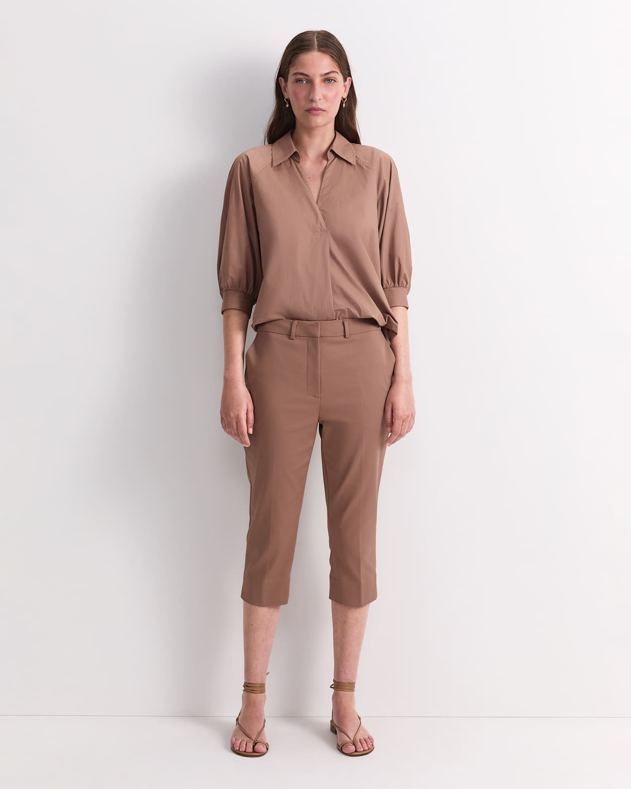 Yvette Pedal Pusher Pant in MOCHA