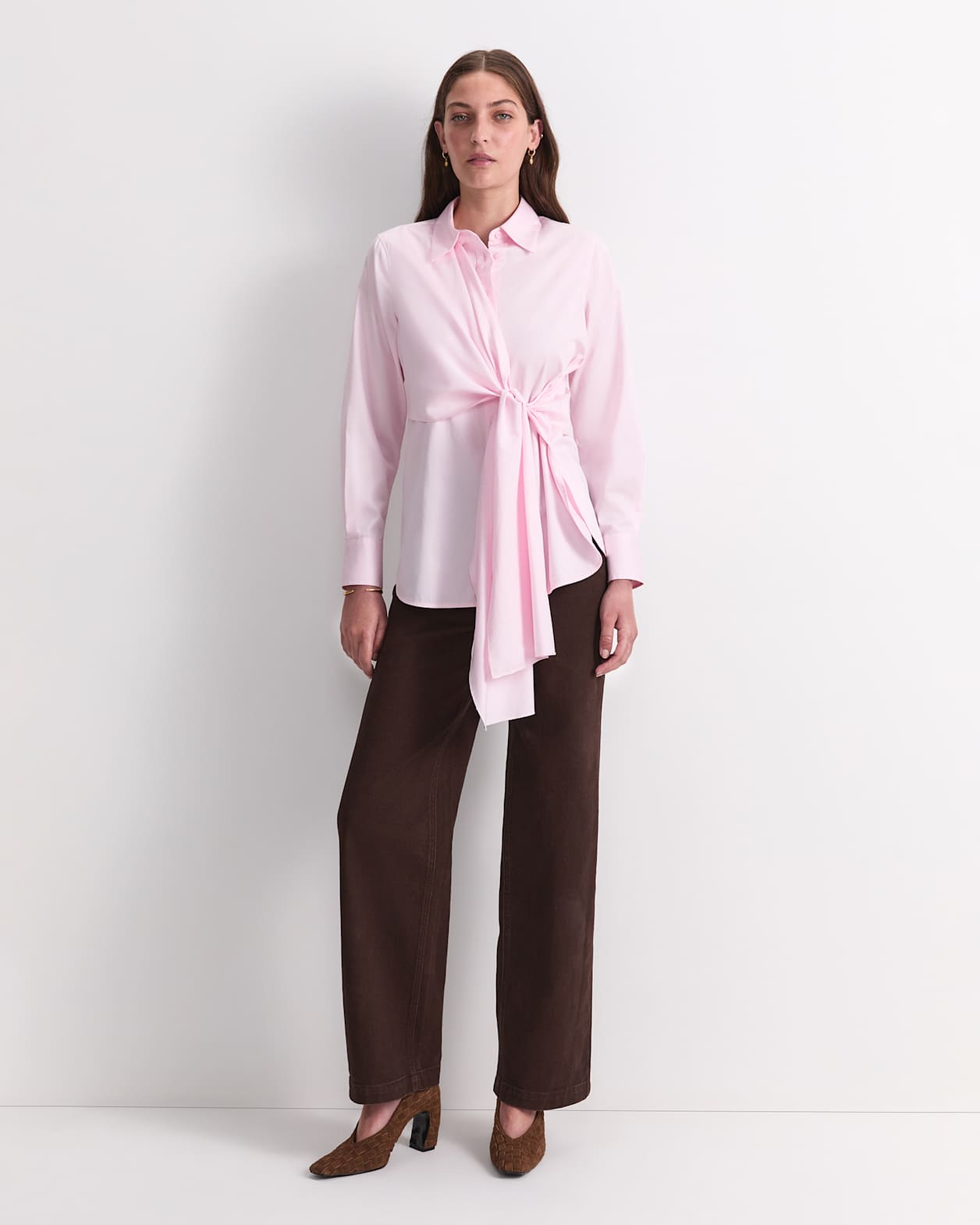 Naomi Twist Shirt in BLUSH