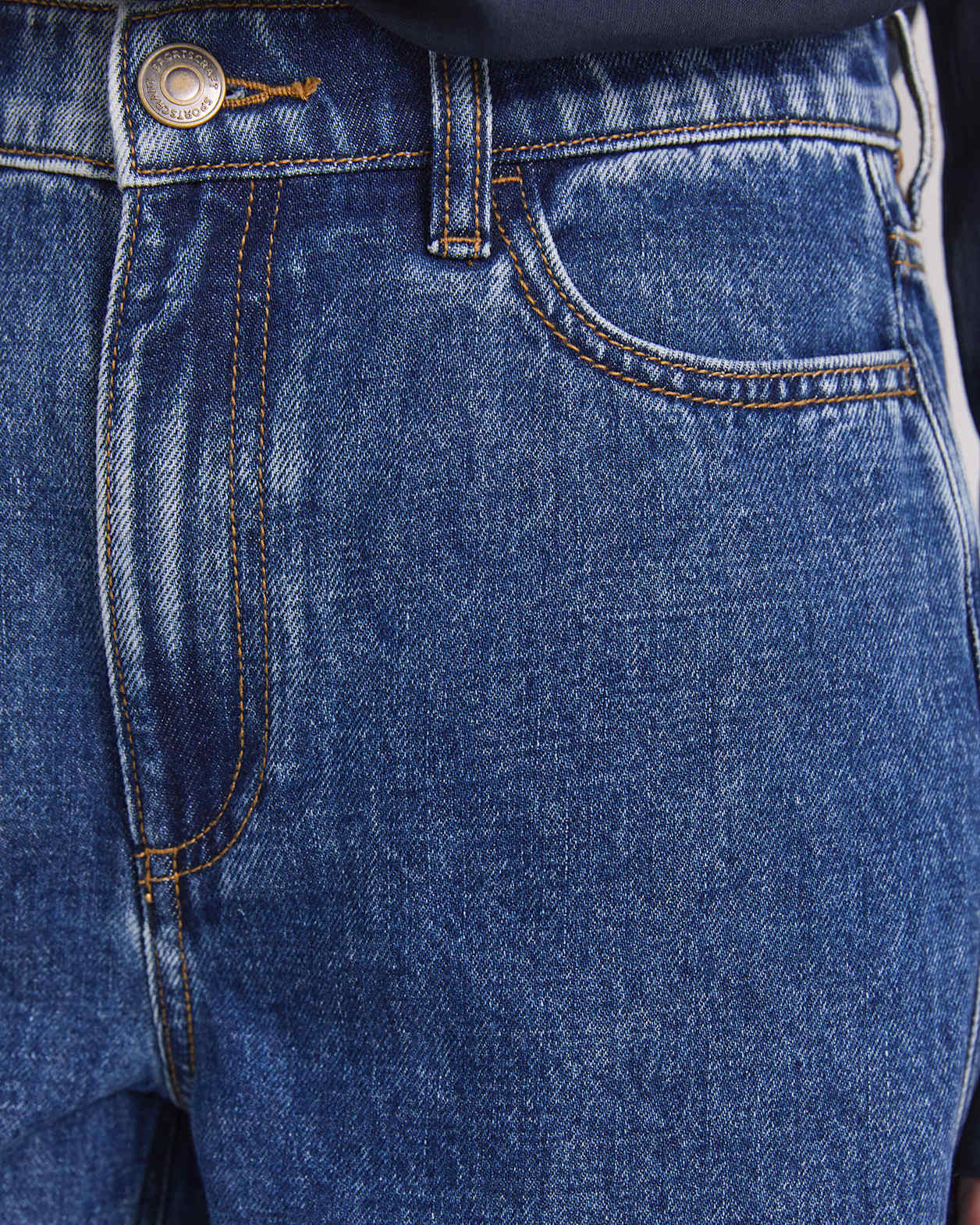 Allegra Denim Short in MID WASH