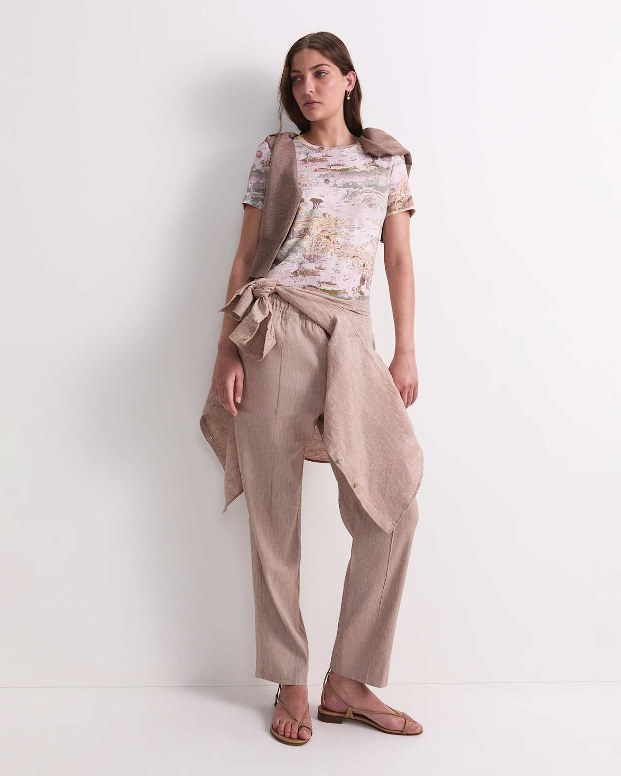 Story Map Liberty Tee in PINK MULTI