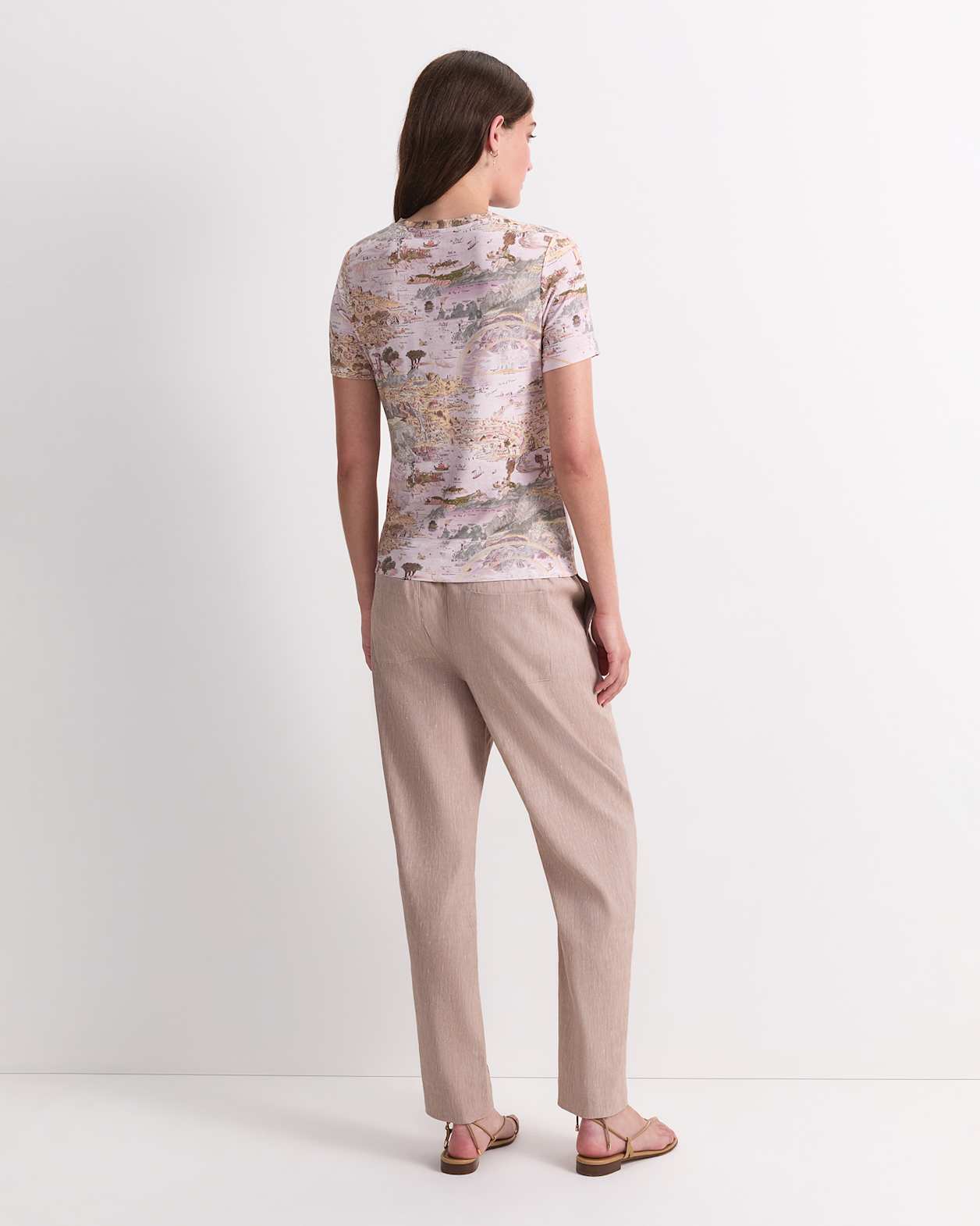 Story Map Liberty Tee in PINK MULTI