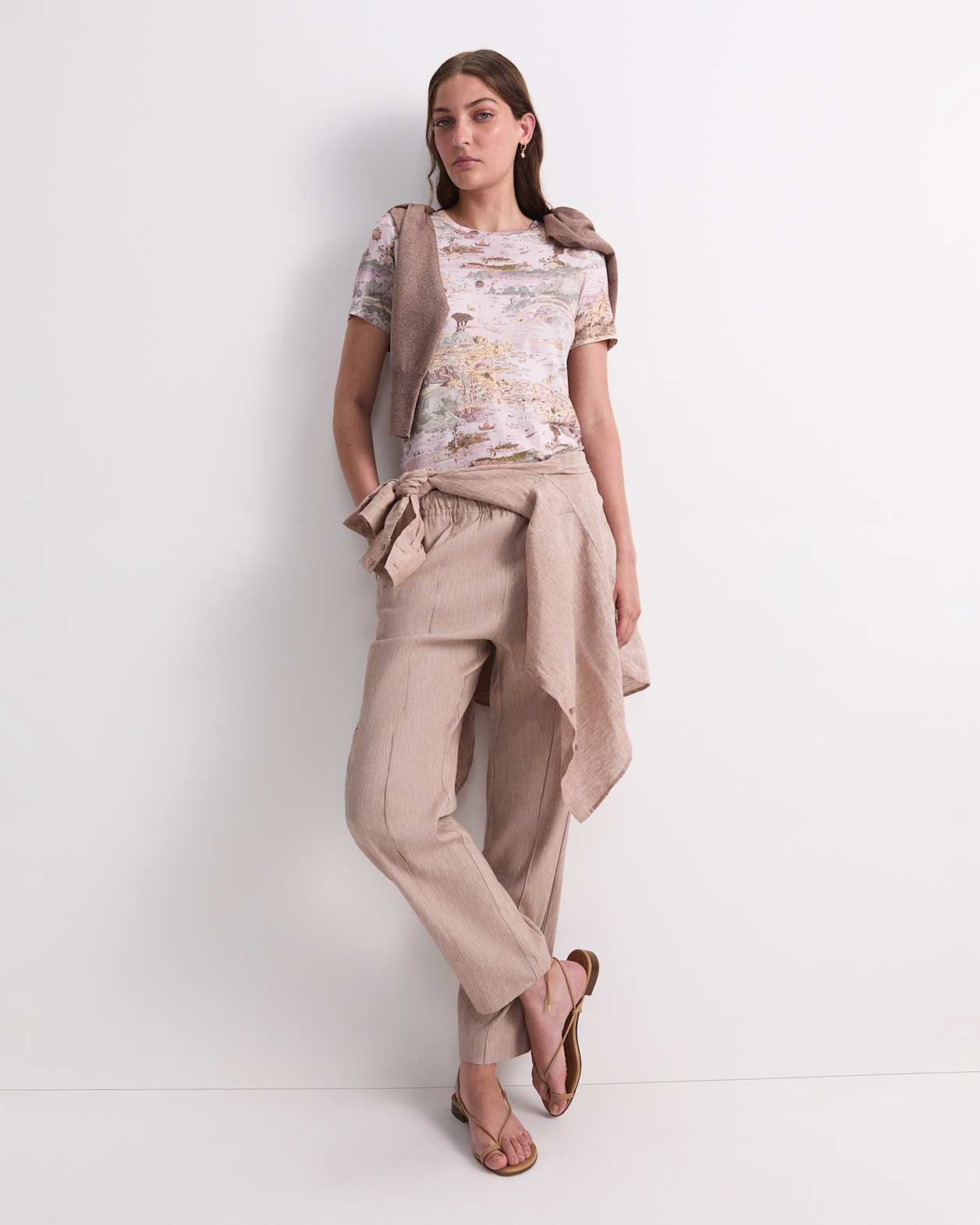 Story Map Liberty Tee in PINK MULTI