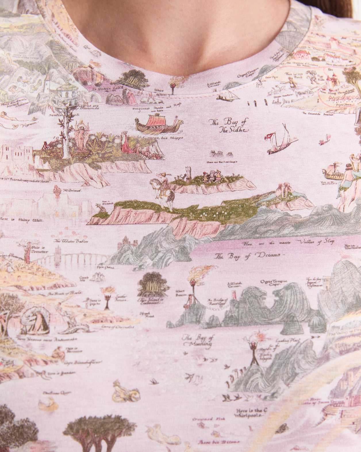 Story Map Liberty Tee in PINK MULTI