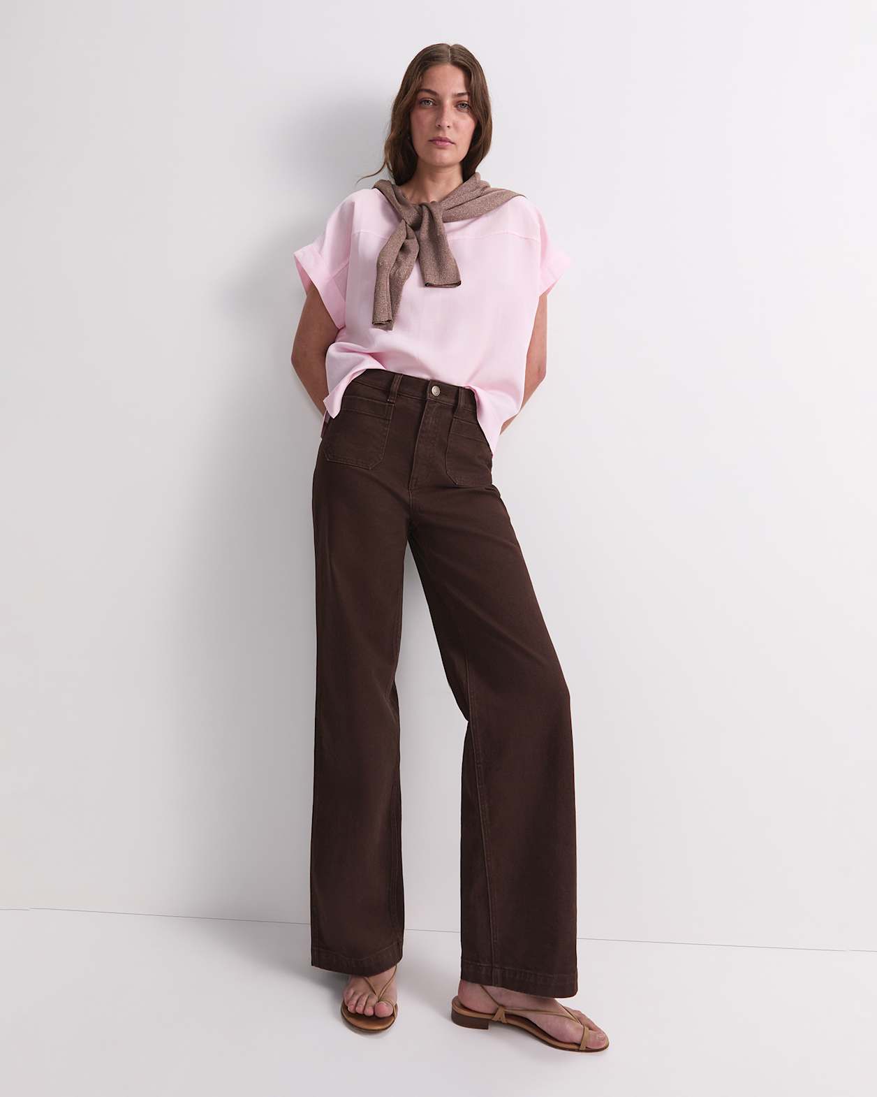 Vallerina Popover Top in BLUSH